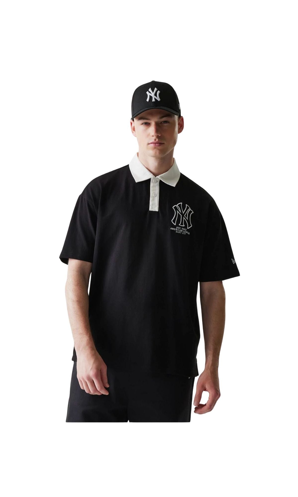 POLO OVERSIZED NY BLACK - ABBIGLIAMENTO - NEW ERA