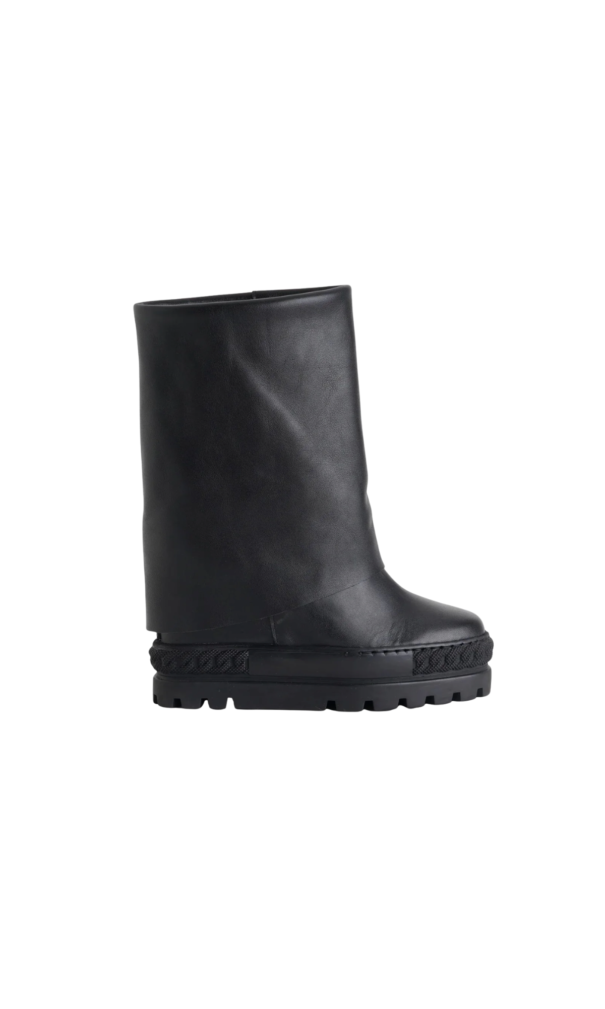 Stivali Con Zeppa Tsakiris Mallas 622 NINA Pelle Nera