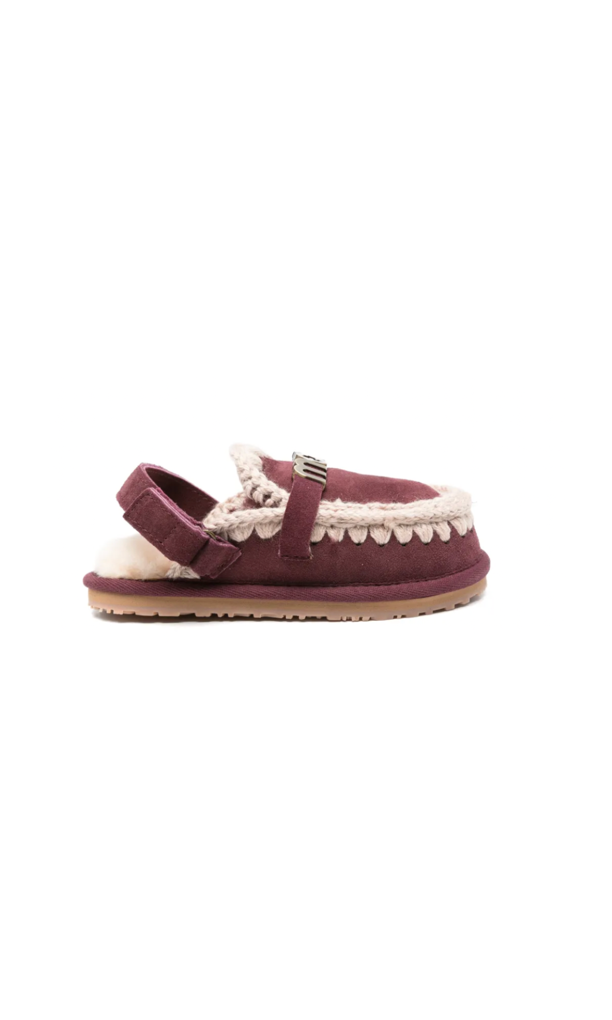 MOU KIDS SLIPPER WHIT BACK CAB BOURDEUX