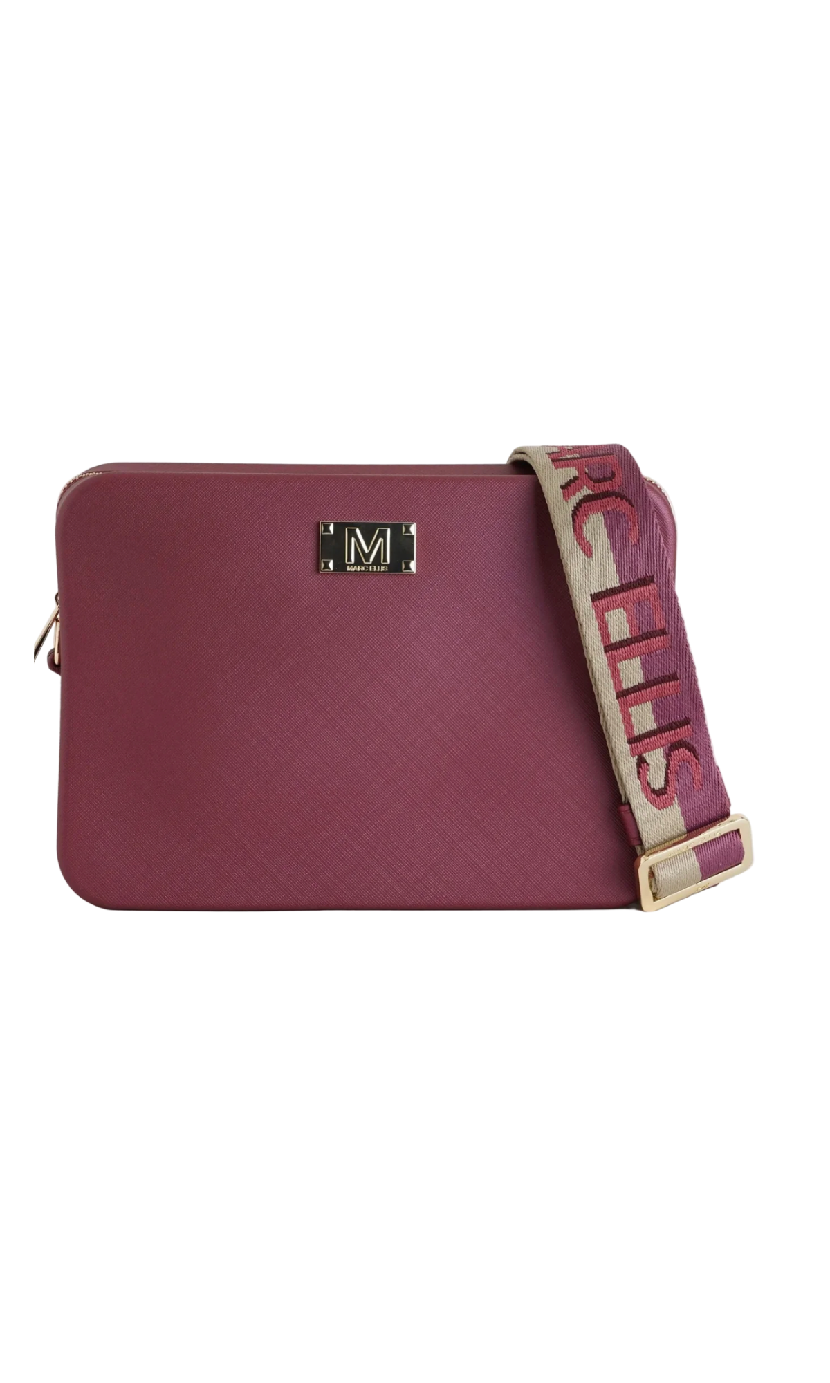 BORSA A SPALLA MARC ELLIS FLAT FLOWE 27 BURGUNDY