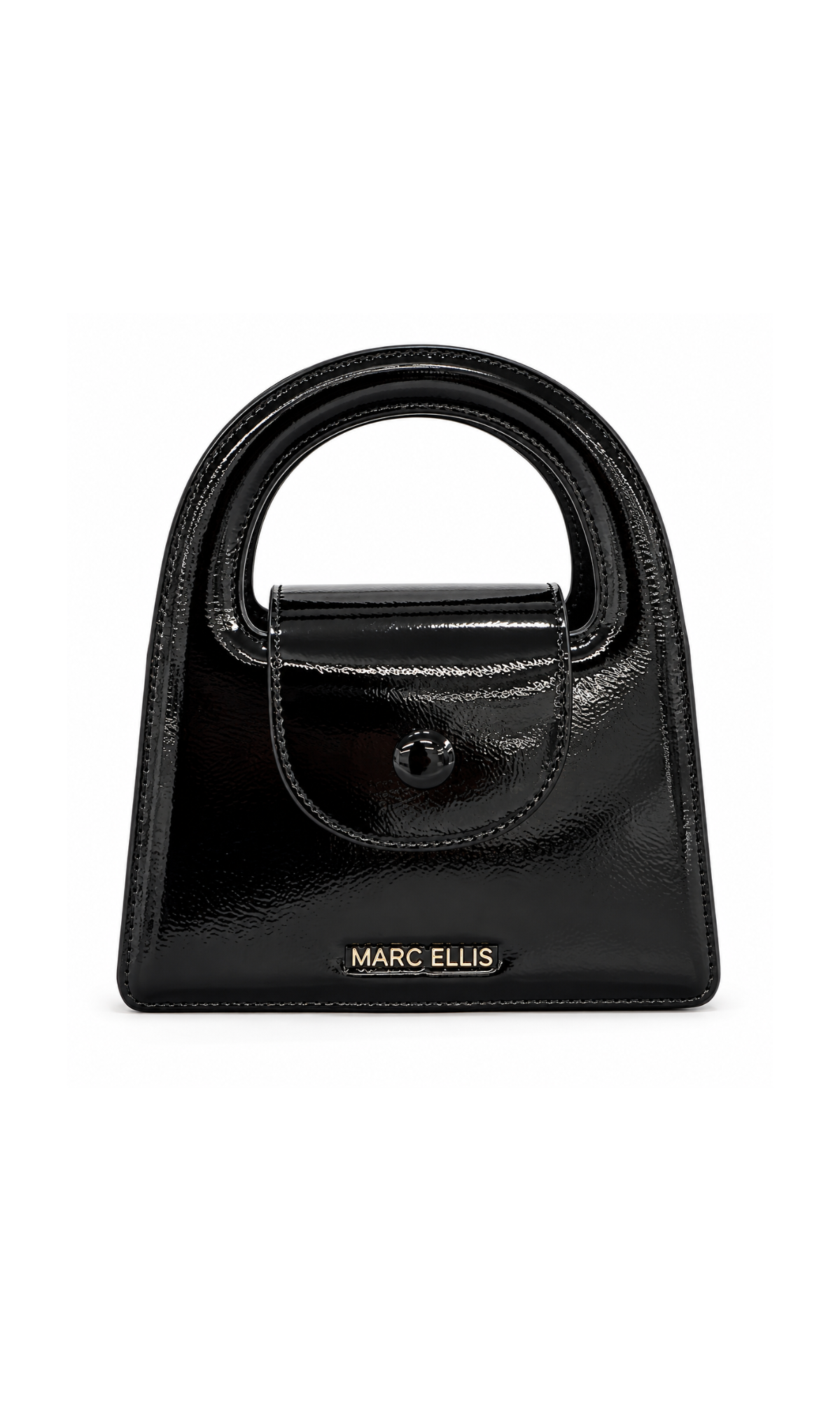 BORSA A MANO MARC ELLIS MADELLINE NERA VERNICE