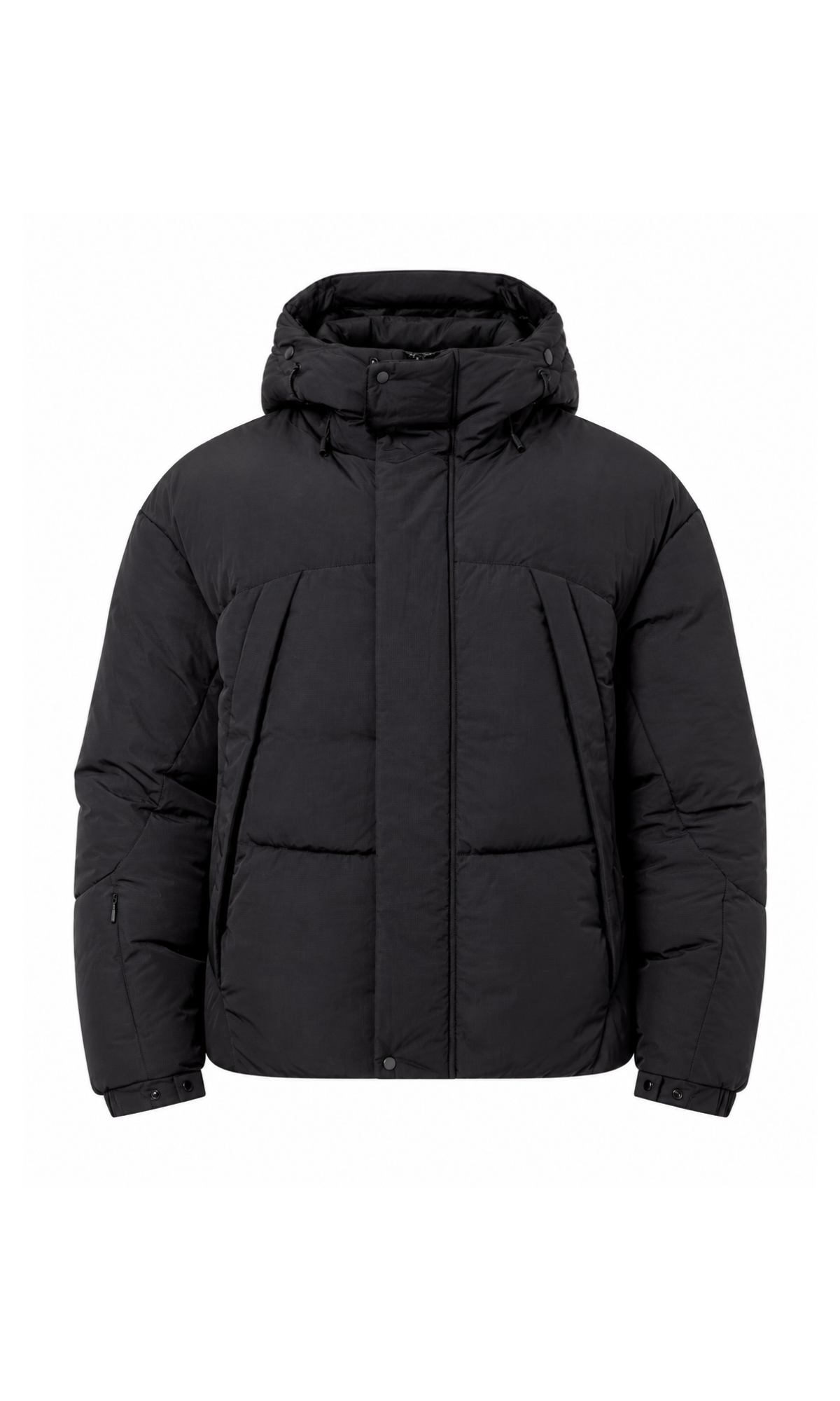 Giacca imbottita in nylon testurizzato JG1 BY GALL / nera