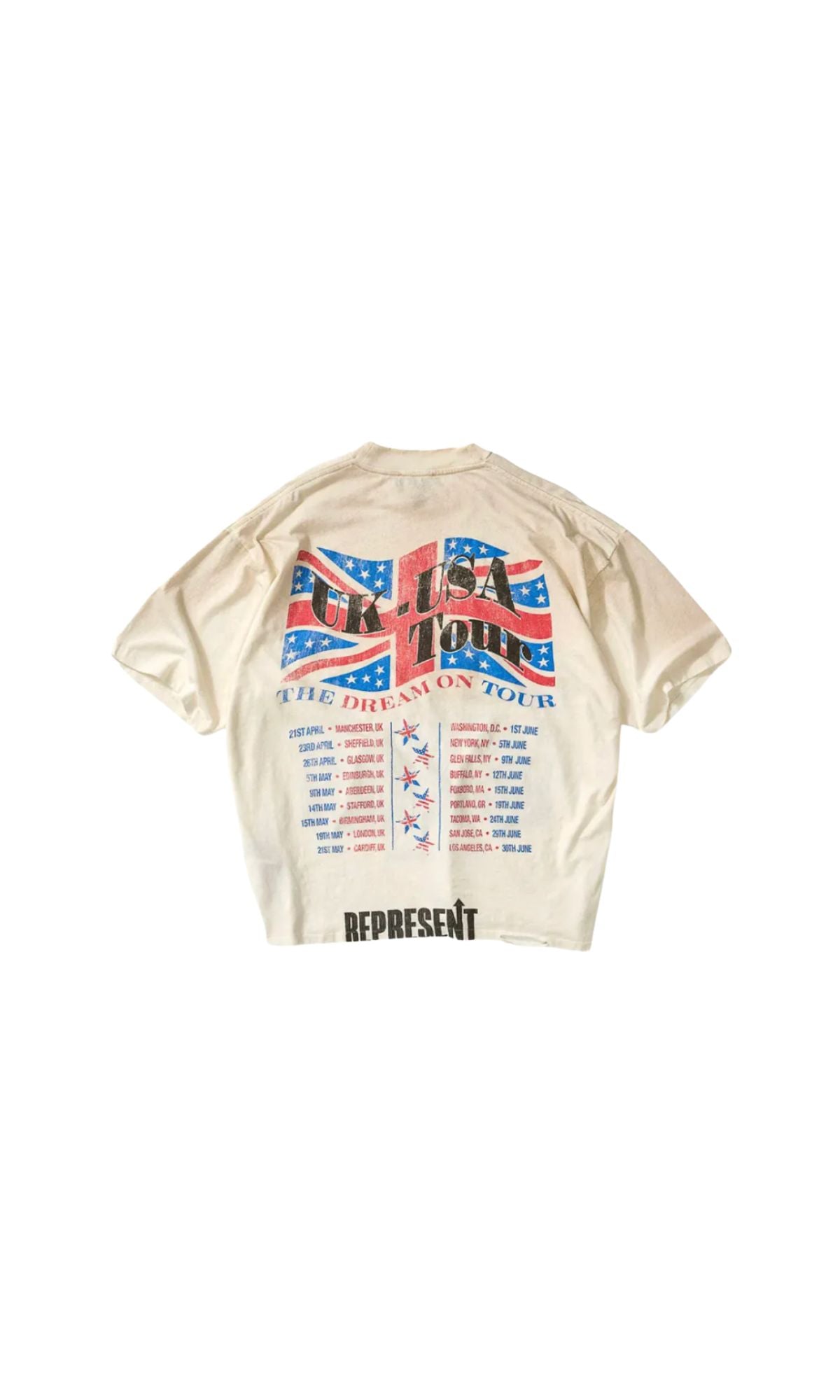 T-SHIRT DREAM ON TOUR WASHED ECRU - ABBIGLIAMENTO - REPRESENT