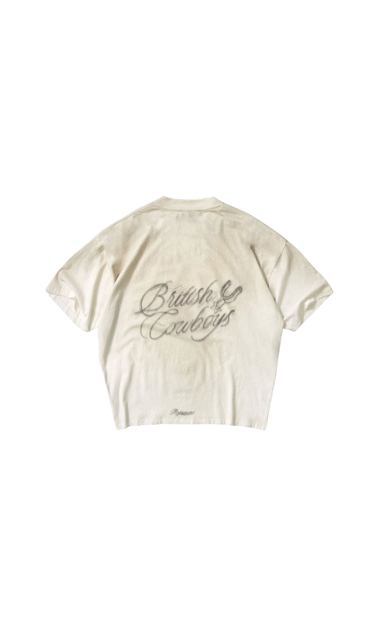 T-SHIRT BRITISH COWBOYS WASHED ECRU - ABBIGLIAMENTO - REPRESENT