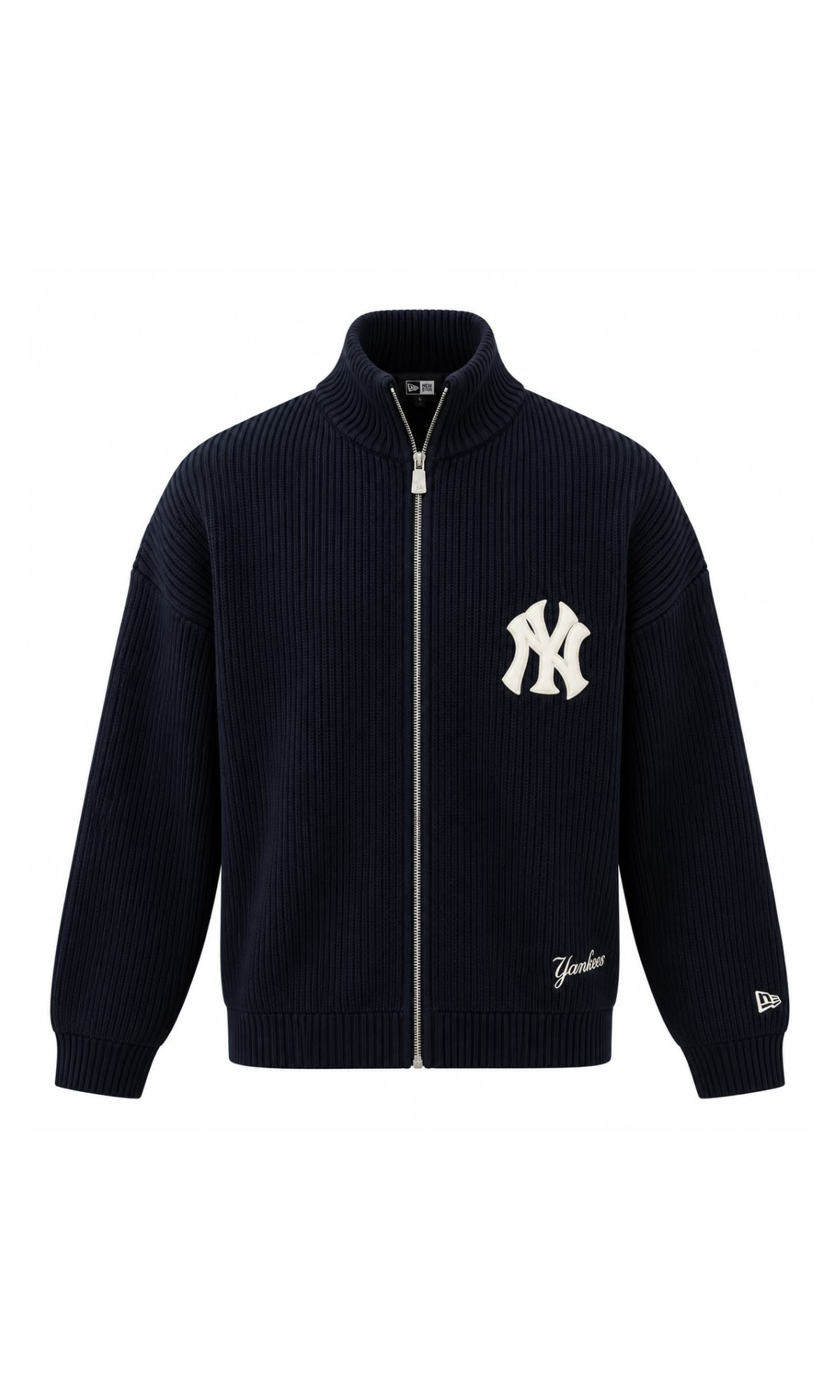 Cardigan New York Yankees MLB 2 Way Zip Blu Navy