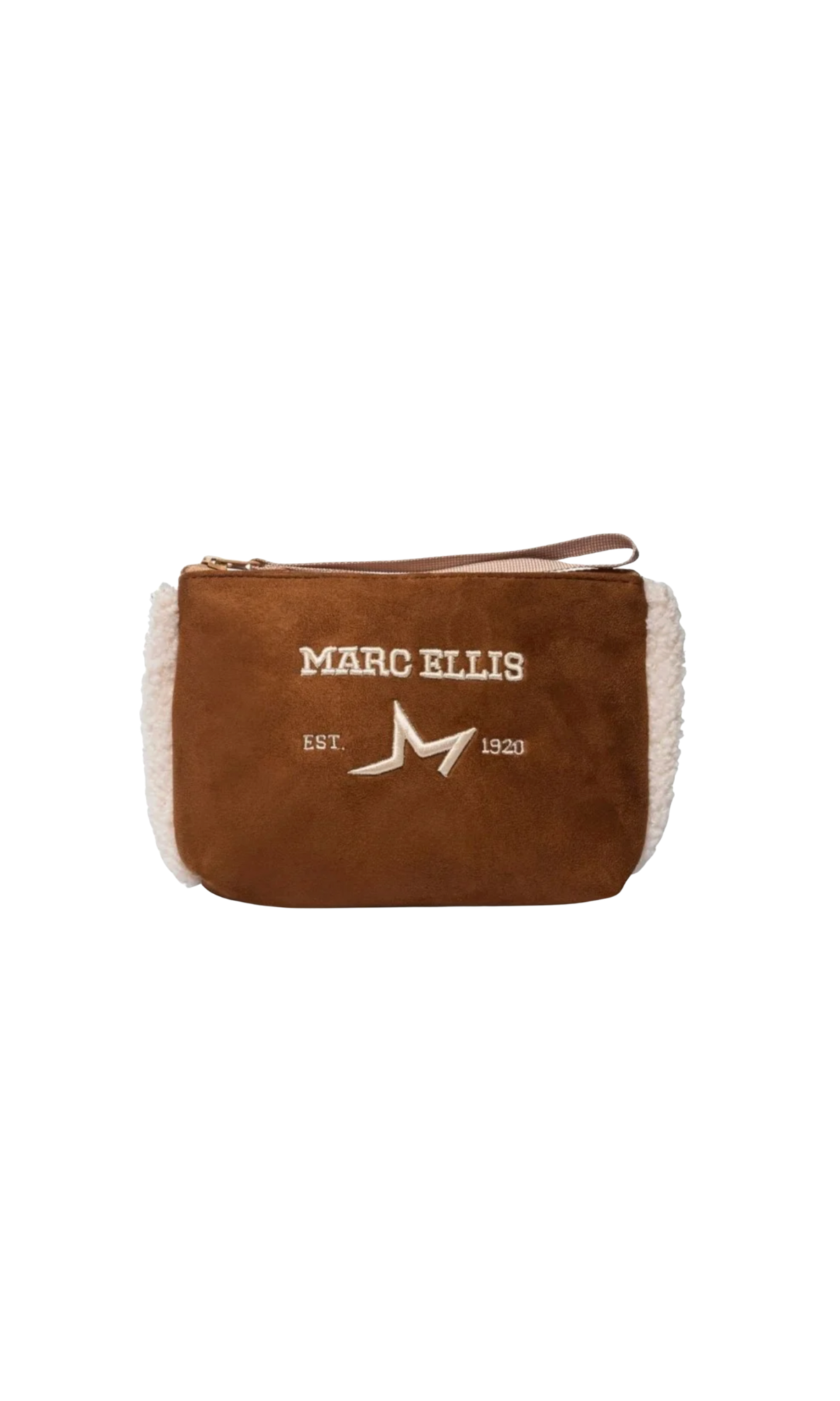 POCHETTE MARC ELLIS BUBY BUCKSKIN CAMMELLO