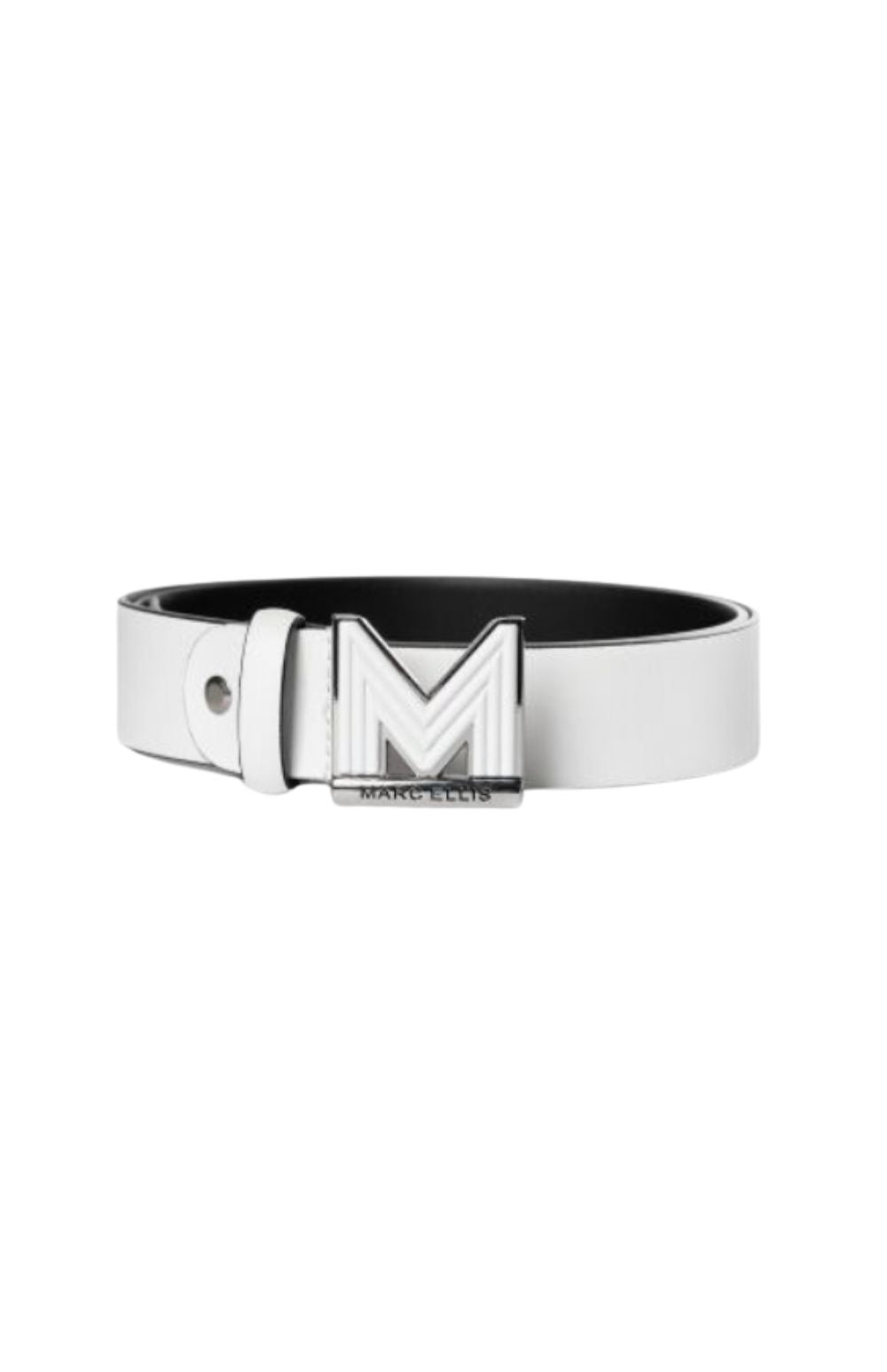 BELT 135 WHT/SIL - -