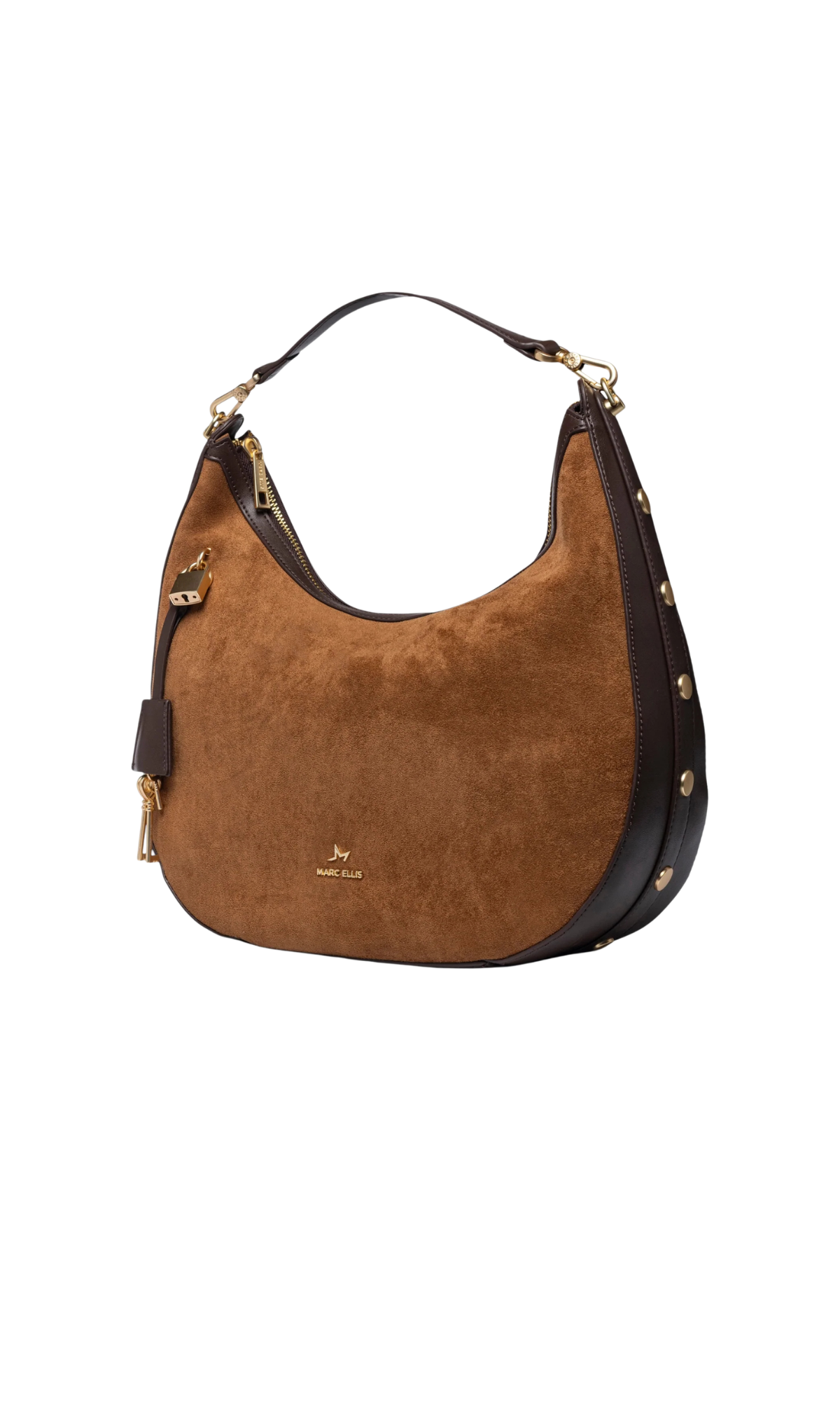 BORSA A SPALLA MARC ELLIS SINDY KEY CAMMELLO