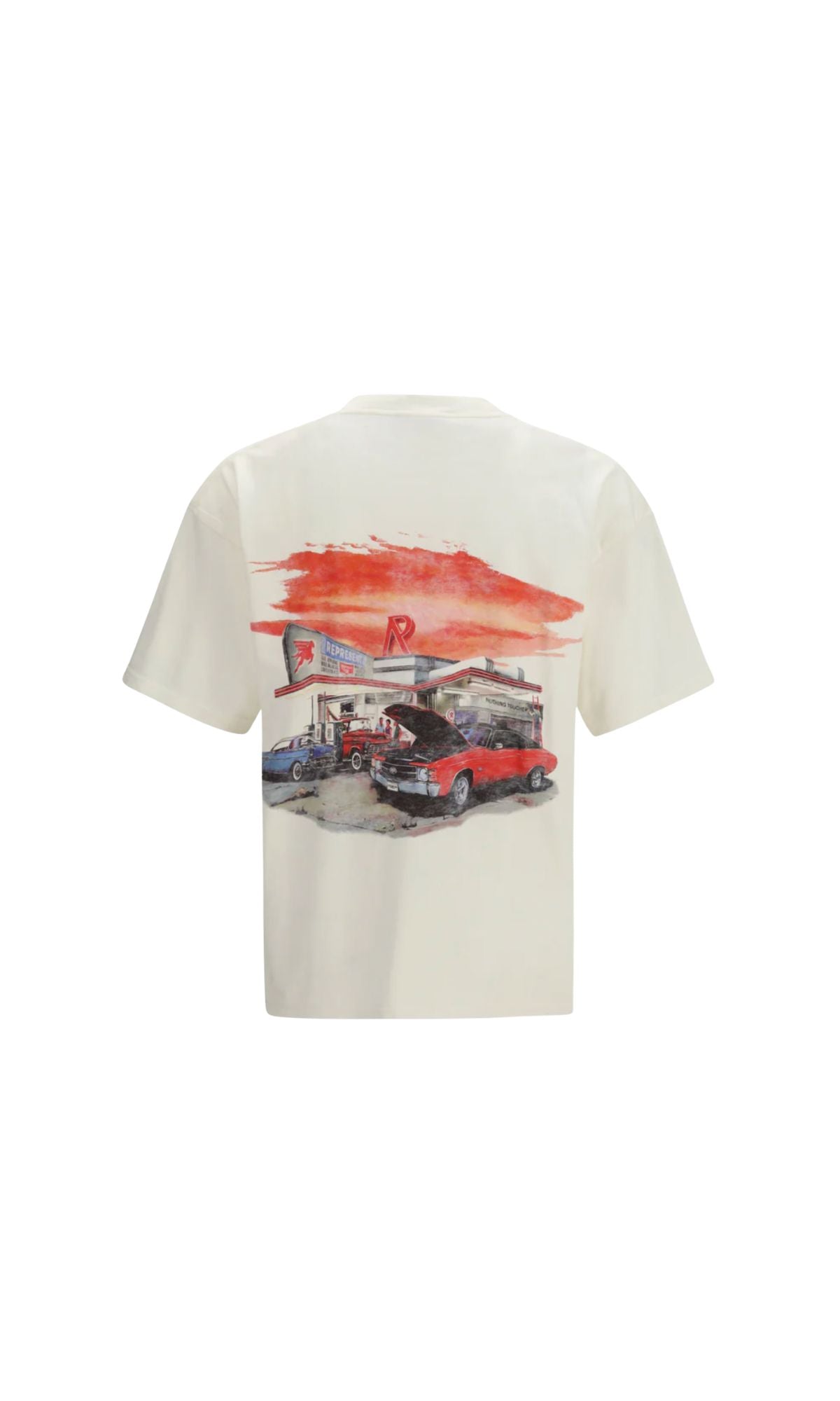 T-SHIRT 24 HOUR SERVICE FLAT WHITE - ABBIGLIAMENTO - REPRESENT