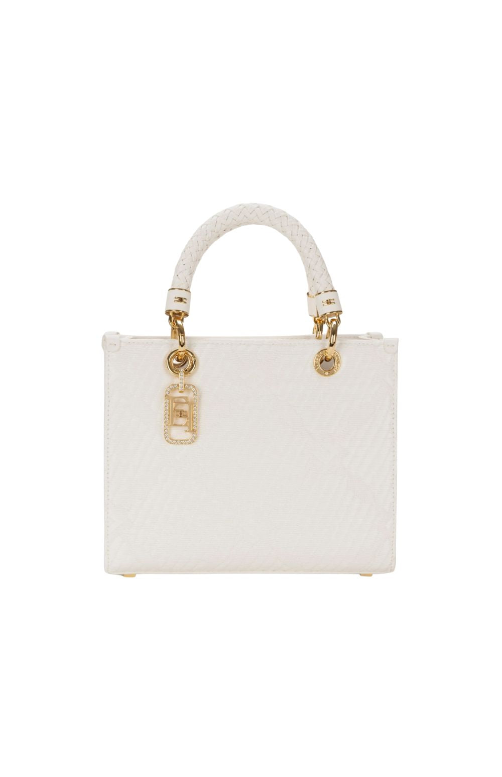 TOTE AVORIO JACQUARD - Accessori - ELISABETTA FRANCHI