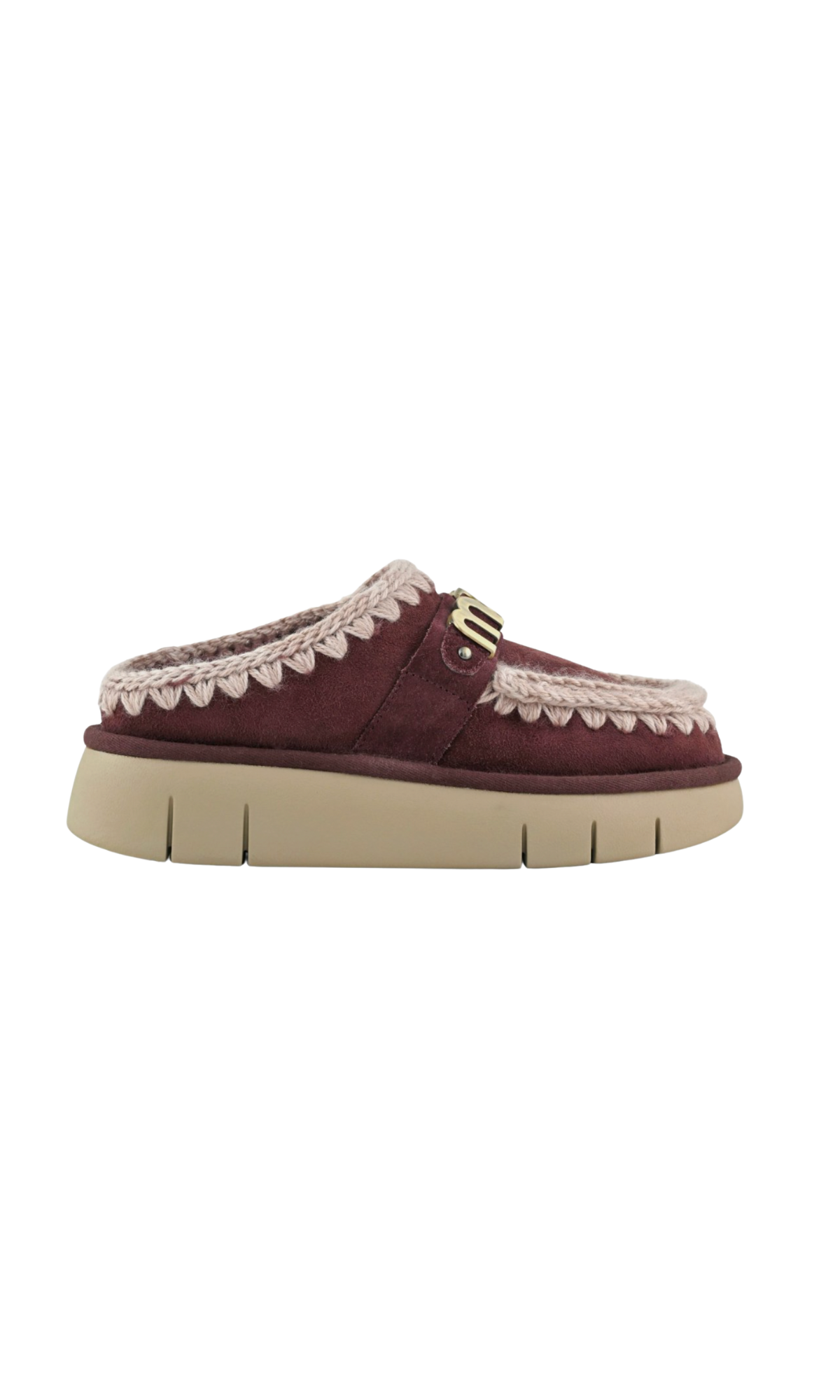 MOU BOUNCE CLOG METAL LOGO CAB BORDEAUX.