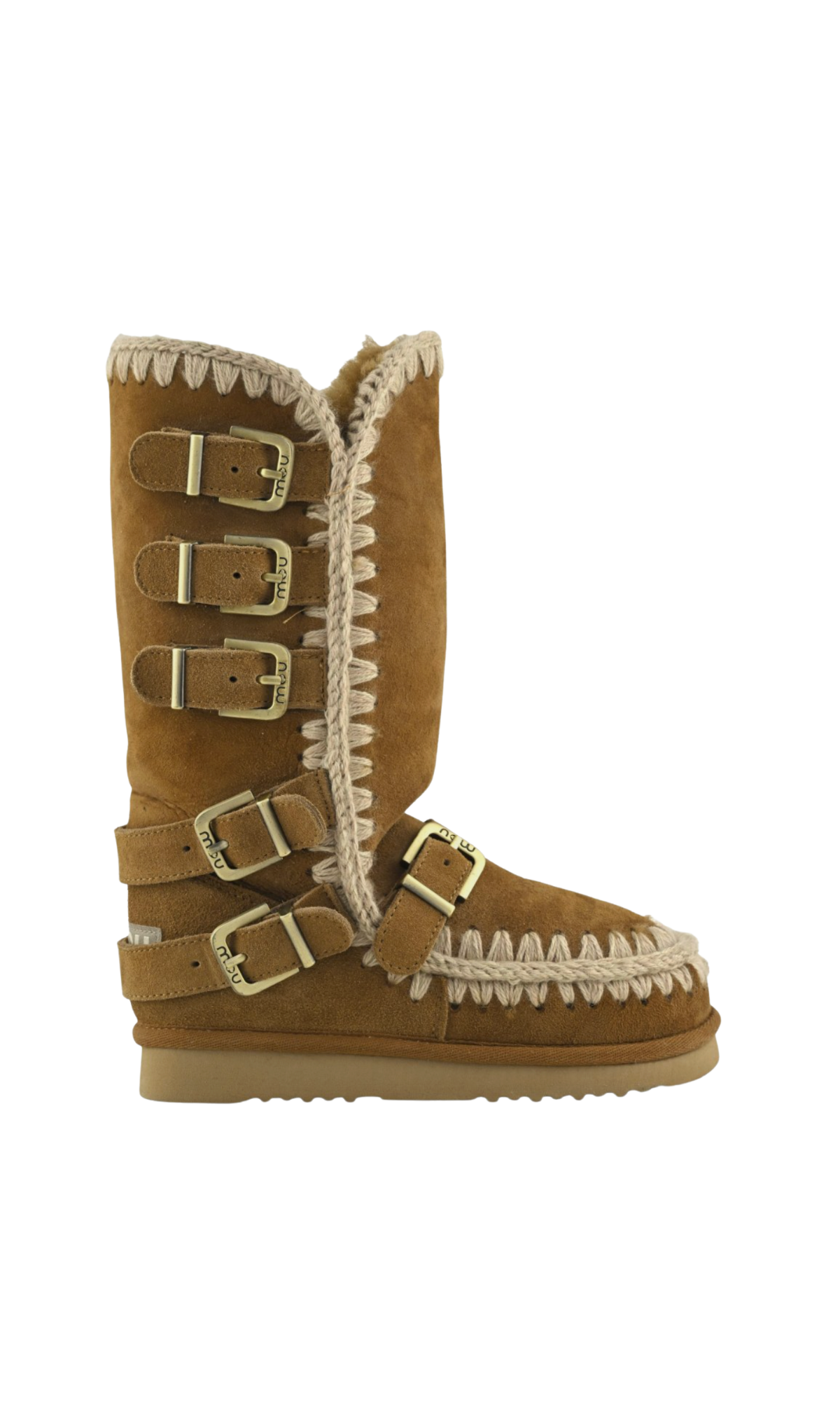MOU STIVALI ESKIMO 40BUCKLE STRAPS COGNAC