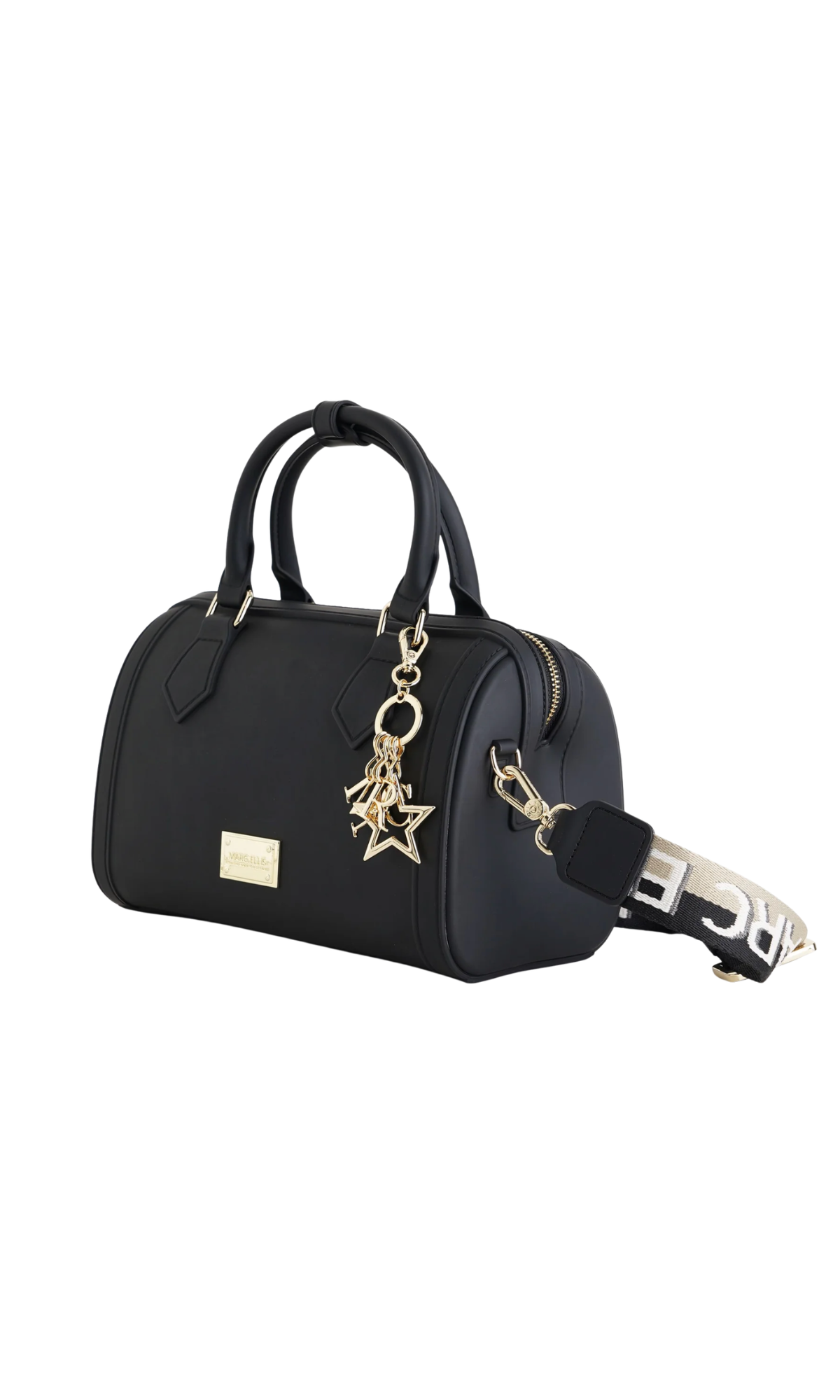BAULETTO MARC ELLIS FLAT ESTREL 27 L IN GOMMA- BLACK