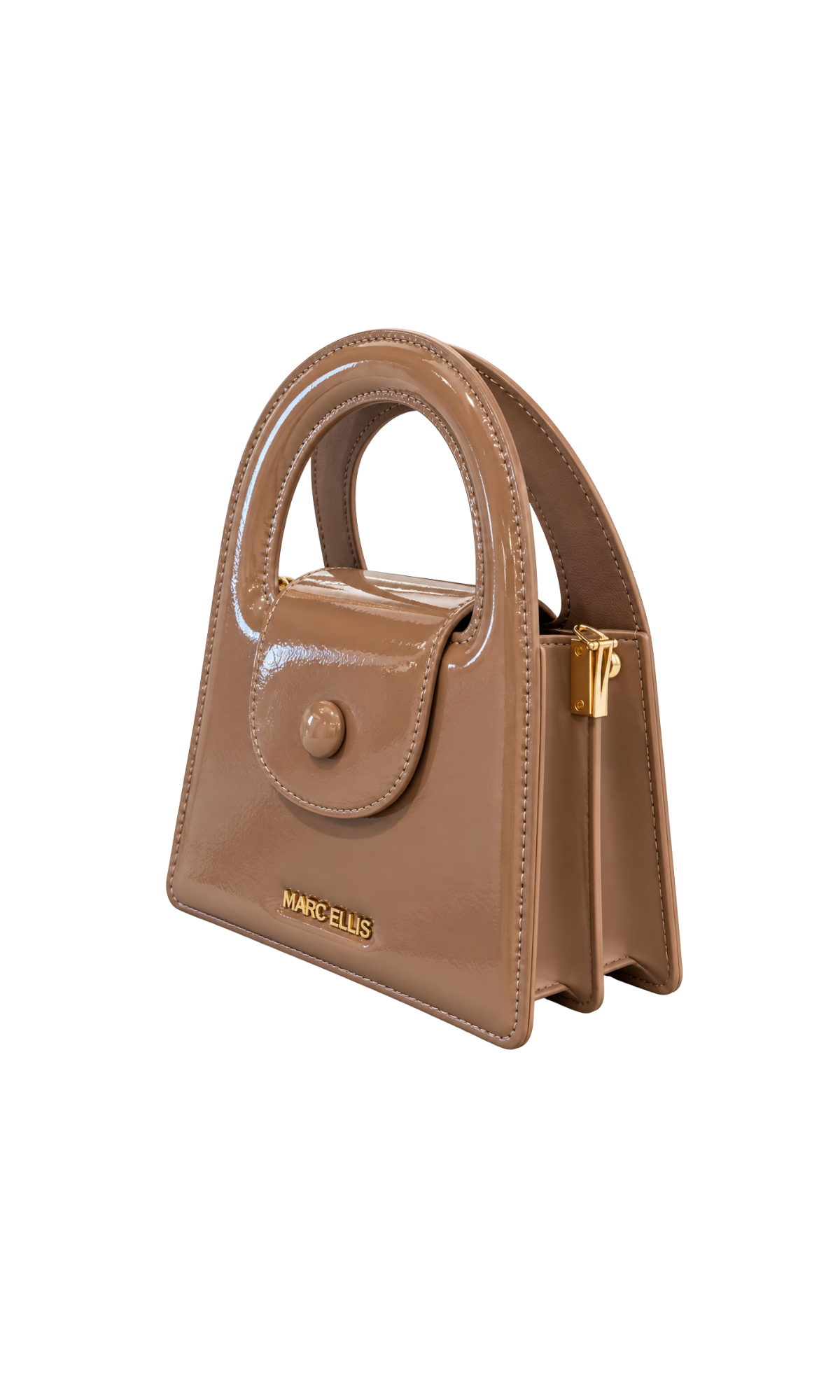 BORSA A MANO MARC ELLIS MADELLINE BEIGE VERNICE