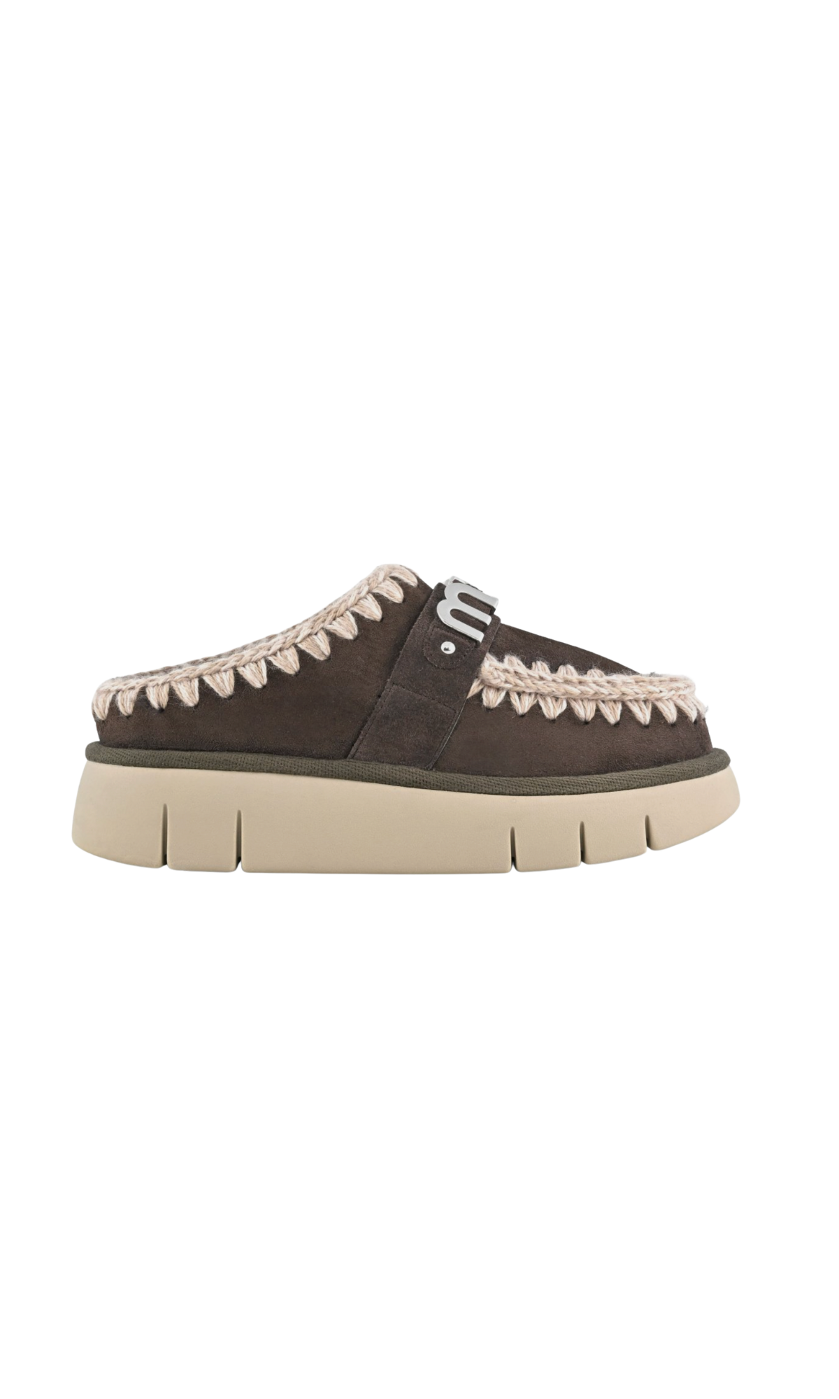 MOU BOUNCE CLOG METAL LOGO MOCHA