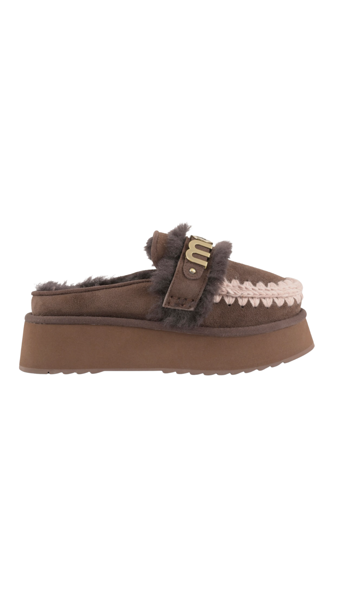 MOU PLATFORM CLOG LETTER LOGO MOCHA
