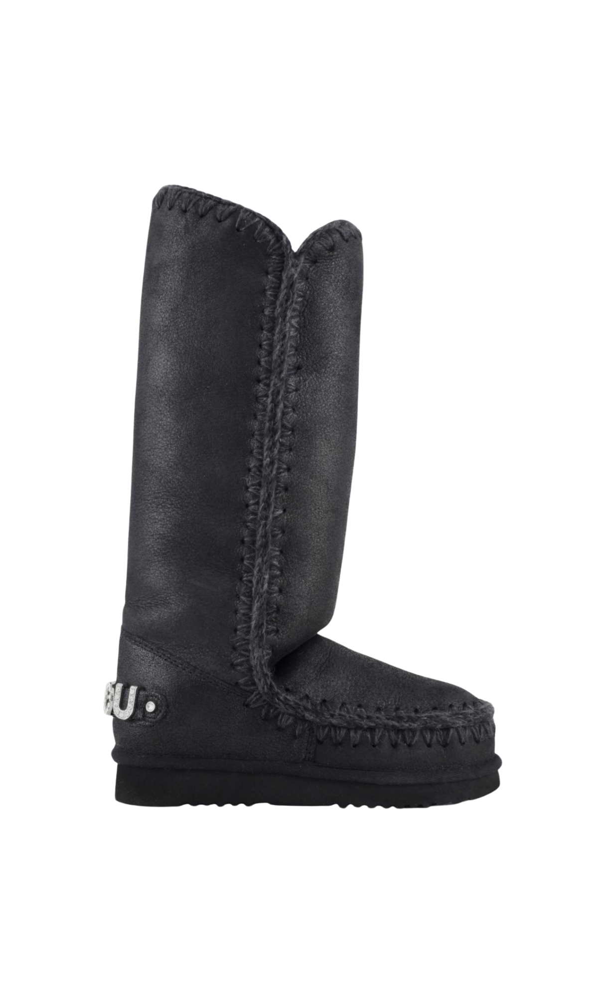 STIVALI MOU ESKIMO 40 RHINESTONES BLACK GLITTER