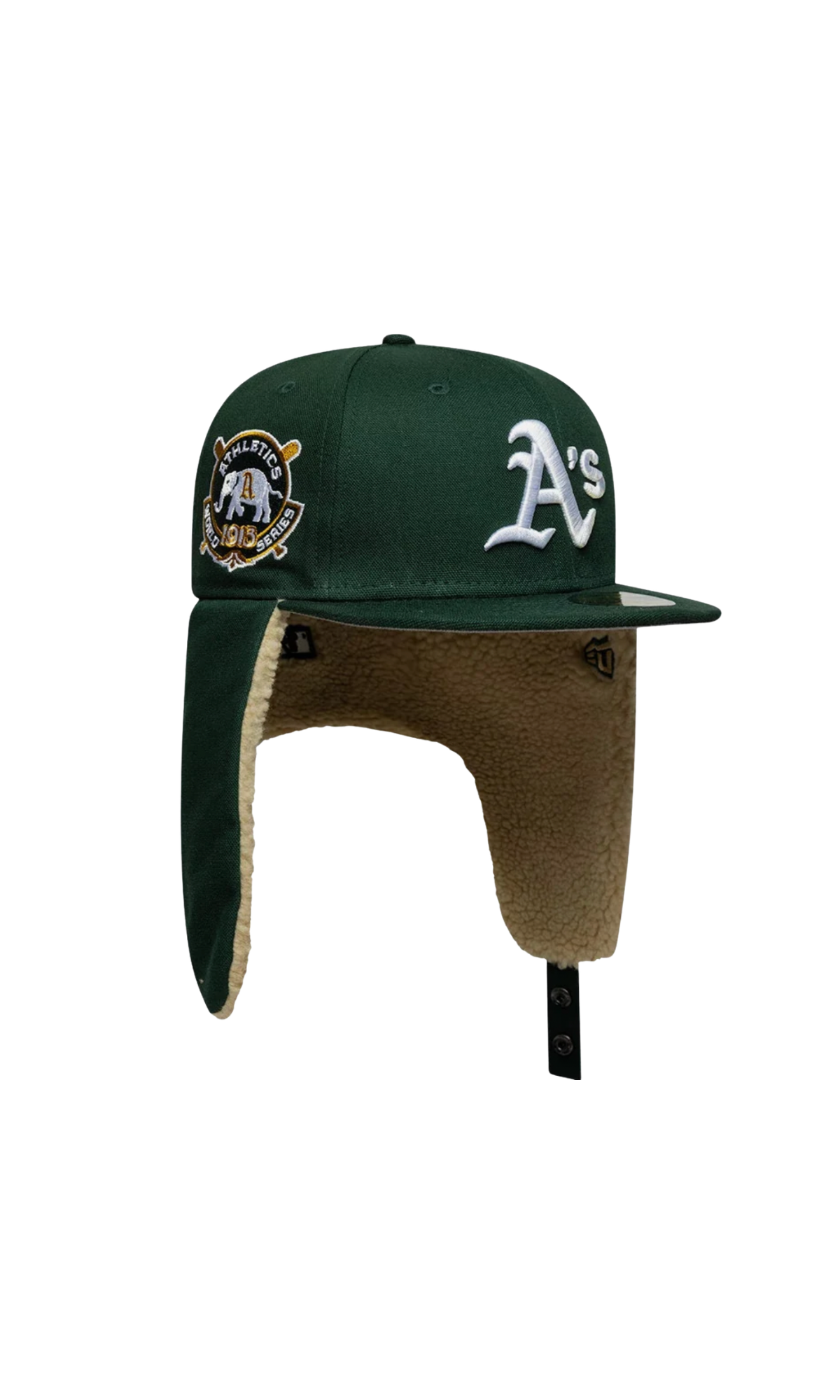 59FIFTY Fitted Dogear Athletics MLB World Series Verde Scuro