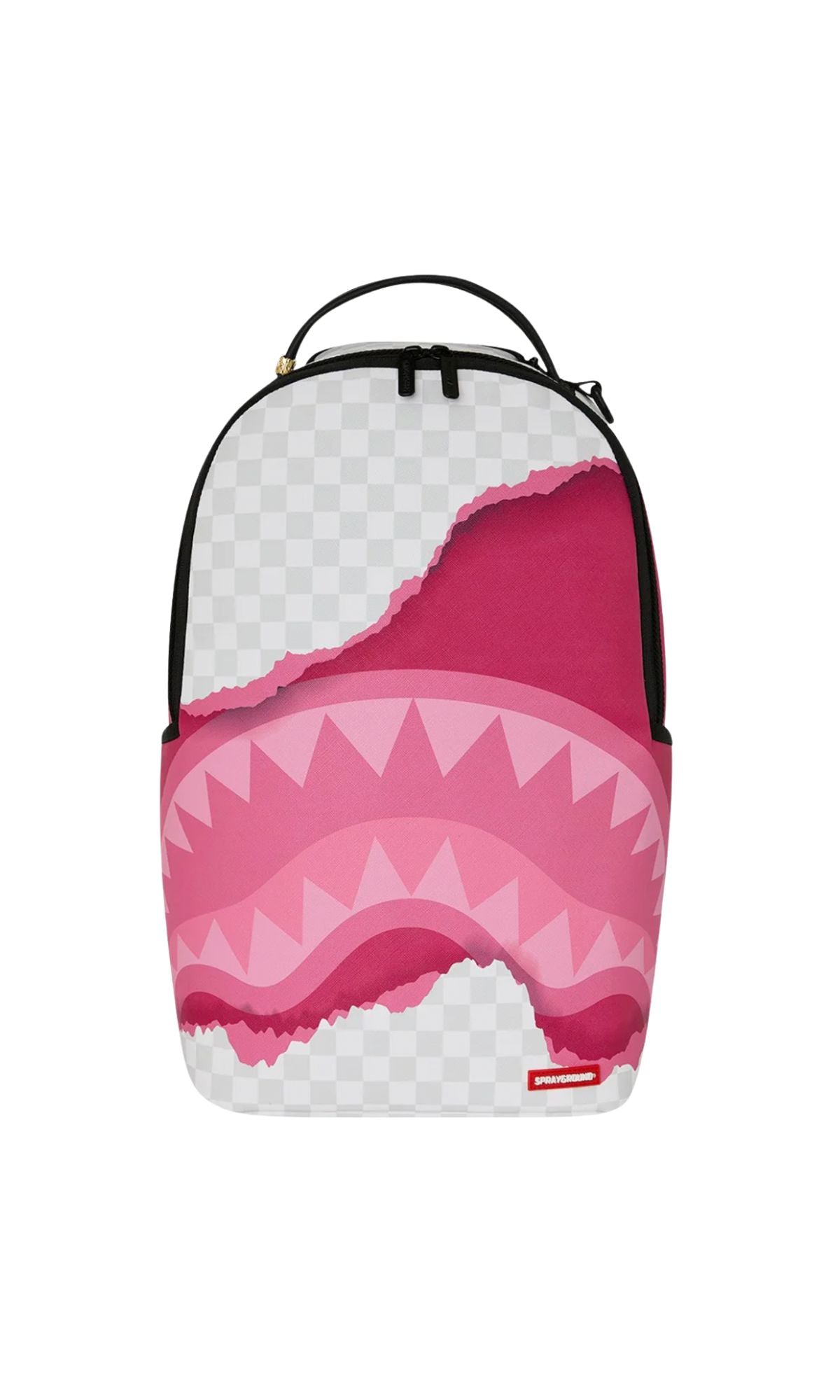 B8685 3D CHECK PINK AND WHITE BACKPACK - Accessori - SPRAYGROUND