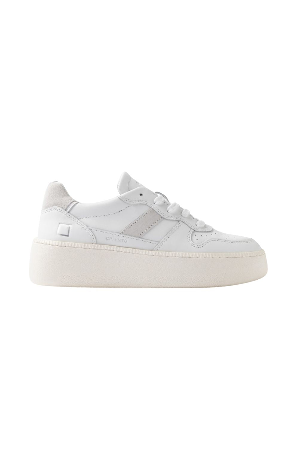 COURT PLATFORM VINTAGE CALF WHITE - calzature - D.A.T.E.