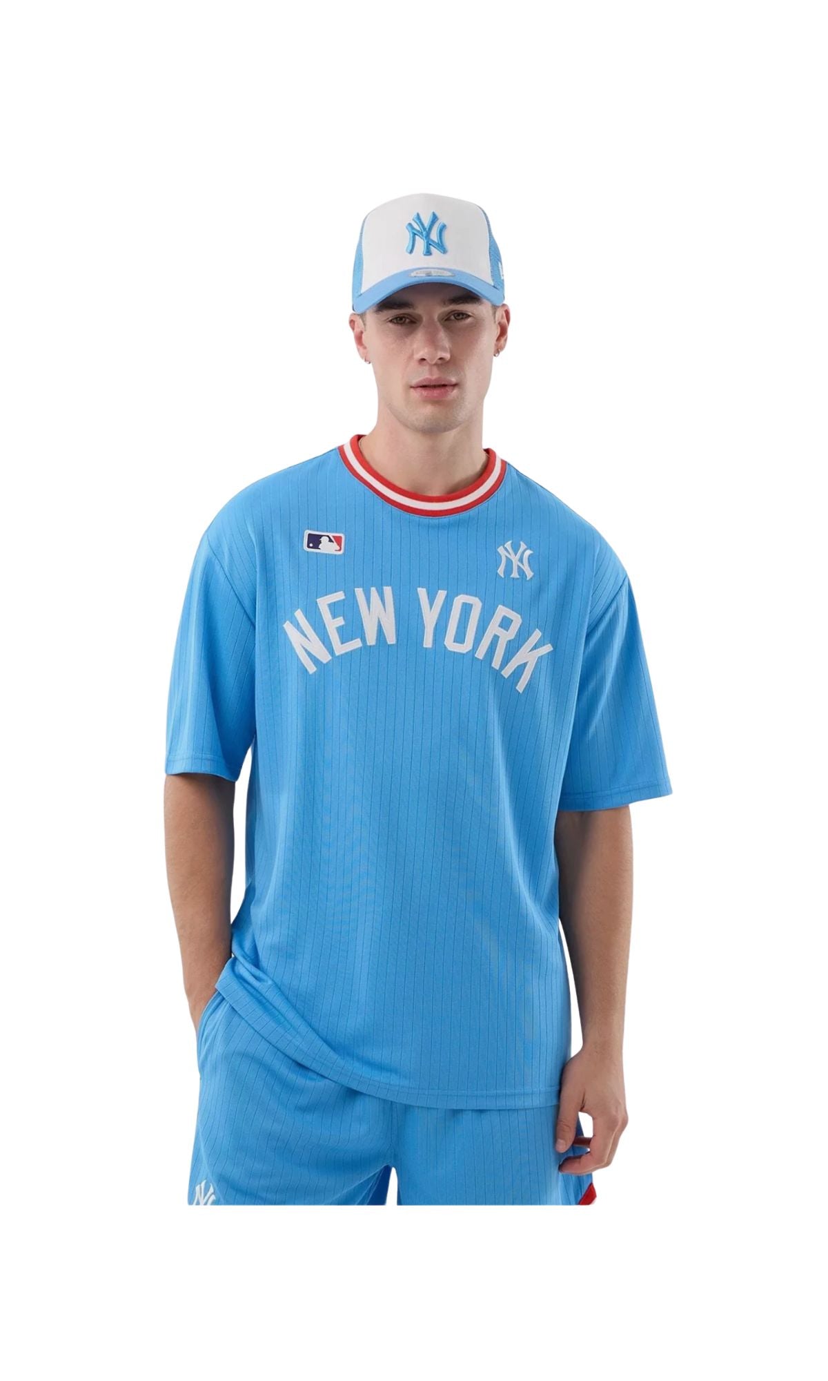 T-SHIRT NY OVERSIZED PASTEL BLUE - ABBIGLIAMENTO - NEW ERA