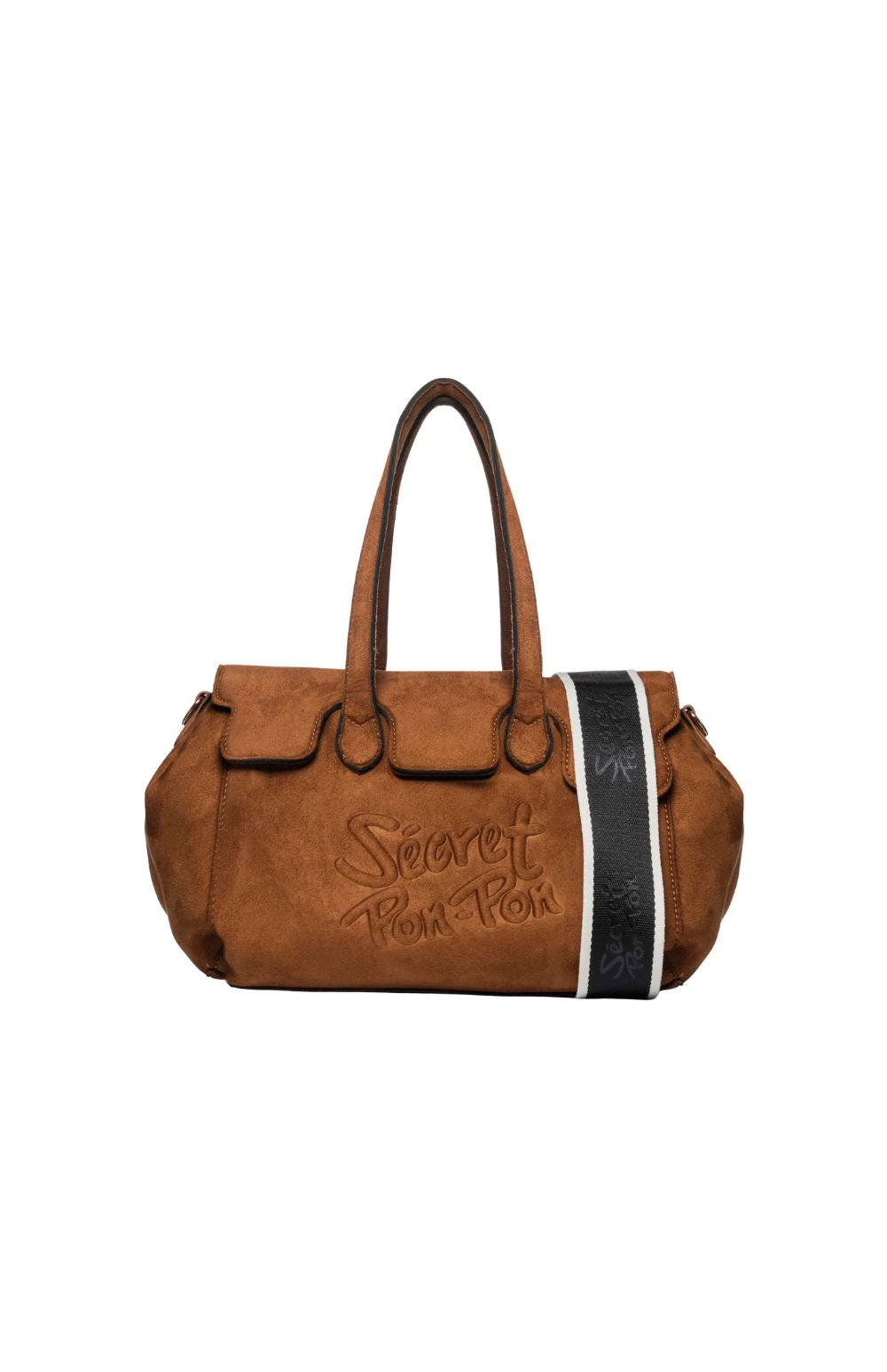 MONICA M SUEDE TOTE CUOIO - Accessori - SECRET PON PON