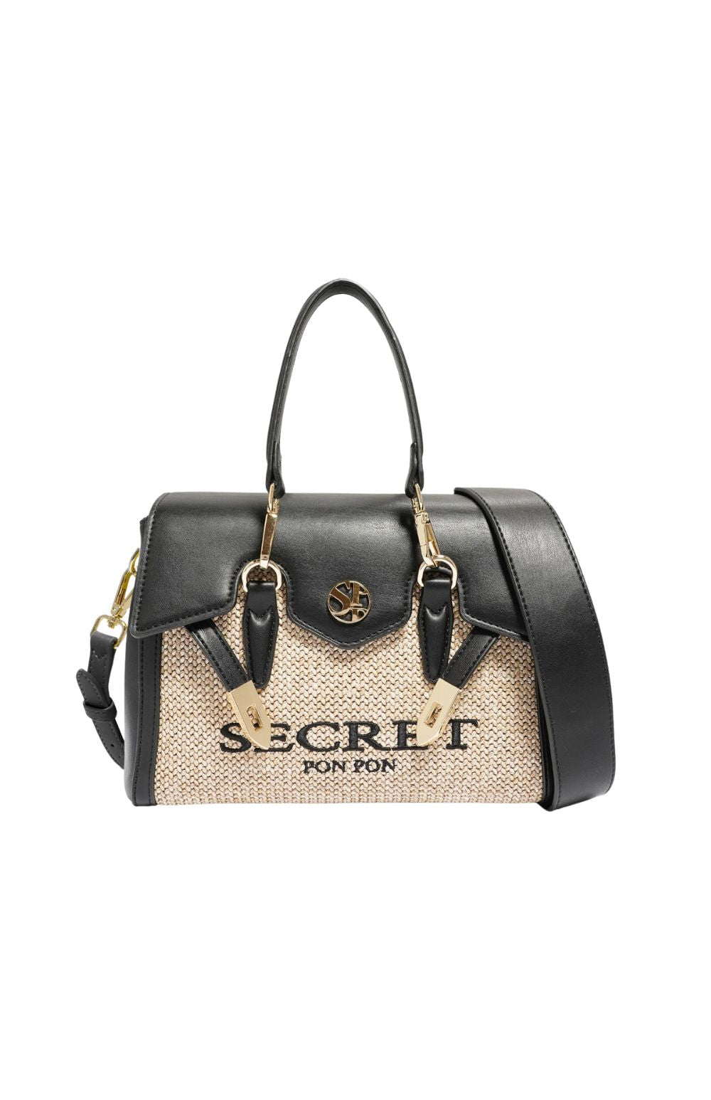 QUINY STRAW S BLK - Accessori - SECRET PON PON