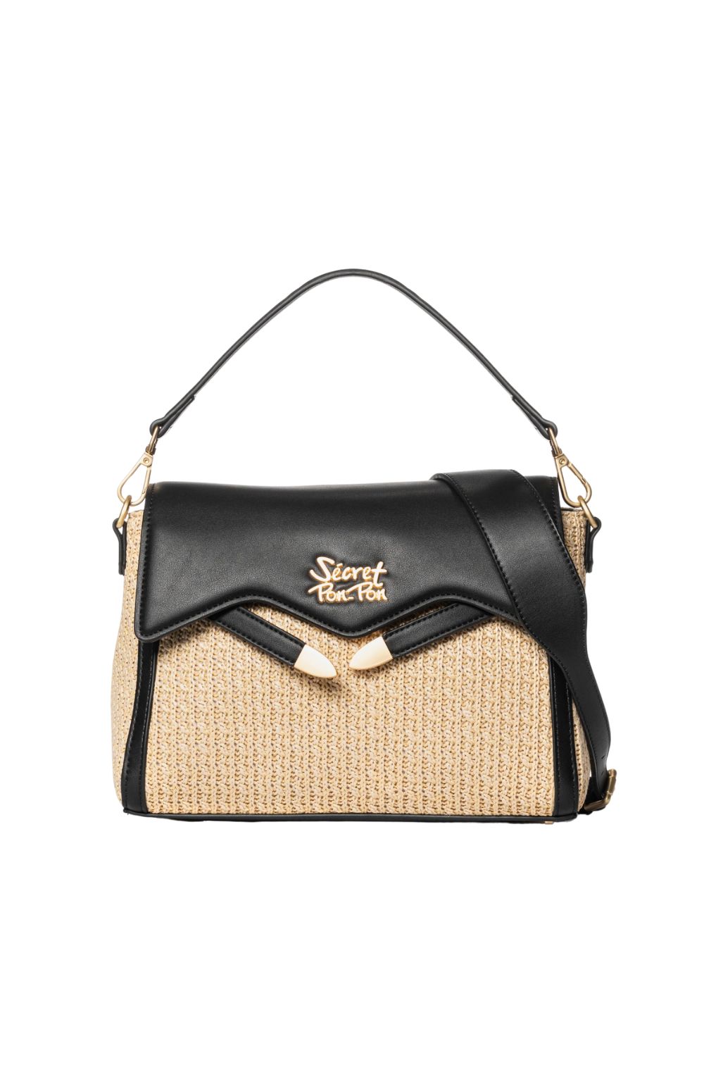 QUIRA RAFFIA S BLK - Accessori - SECRET PON PON