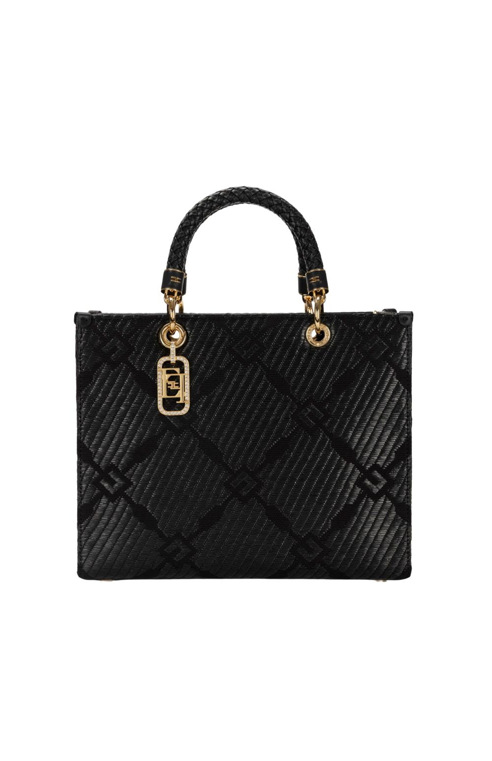 TOTE MEDIA BLK JACQUARD - Accessori - ELISABETTA FRANCHI