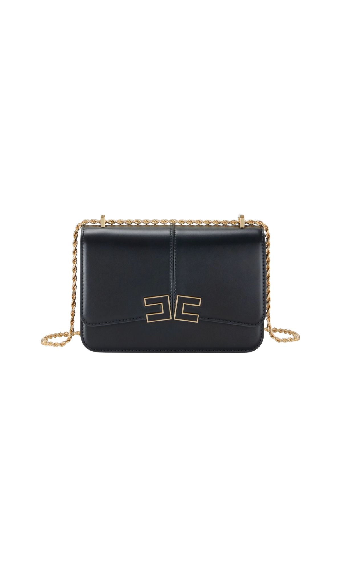 BORSA 91A TRACOLLA DETTAGLIO LOGO NERO - Accessori - ELISABETTA FRANCHI