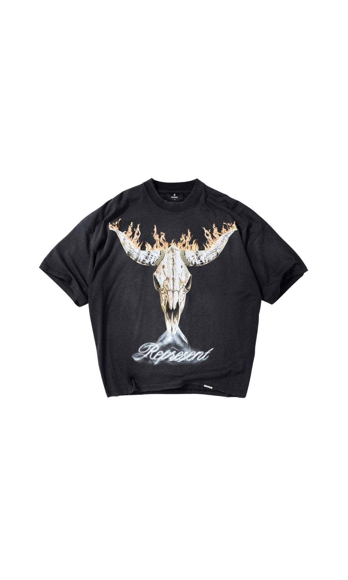 T-SHIRT BRITISH COWBOYS STAINED BLACK - ABBIGLIAMENTO - REPRESENT