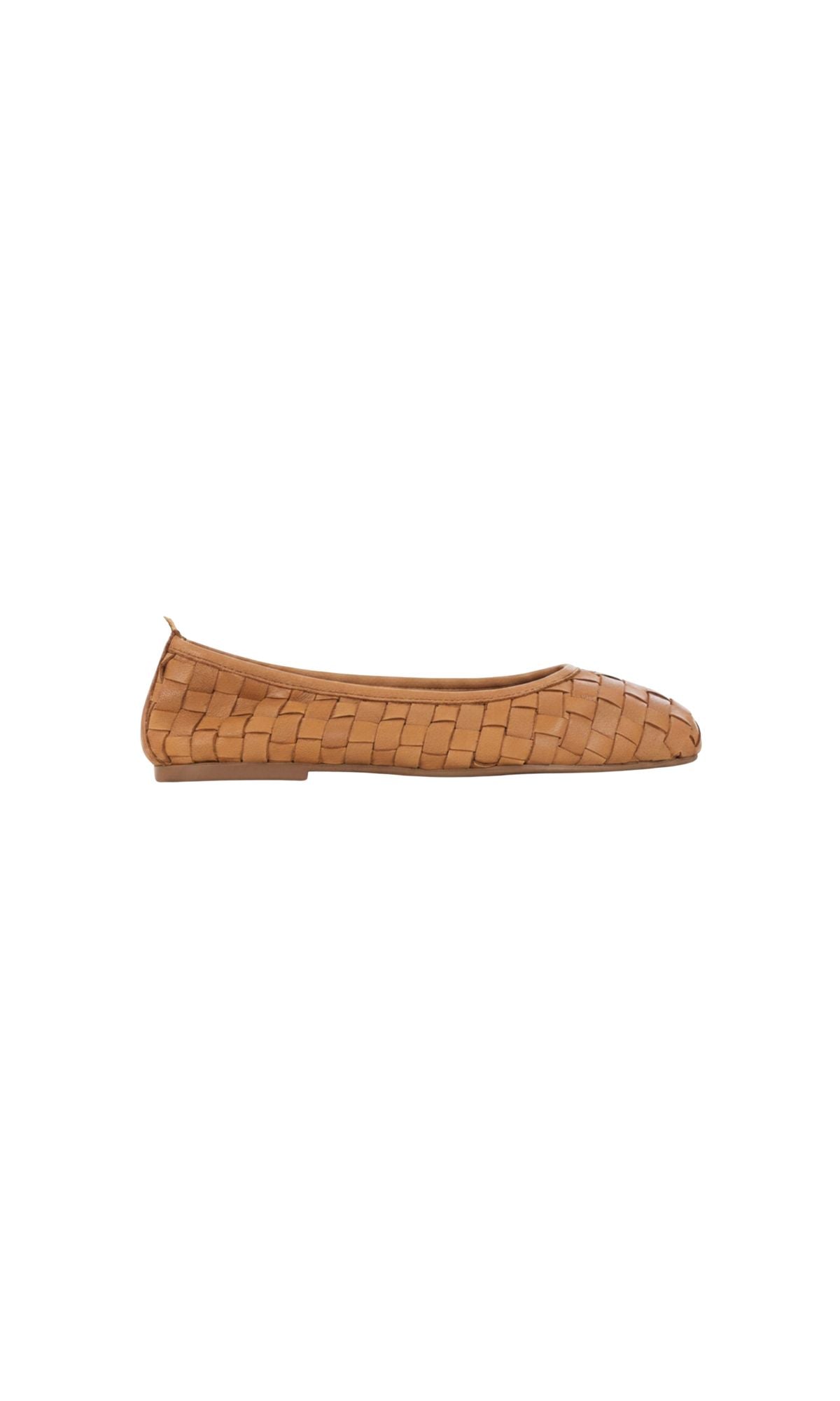 BALLERINA IN PELLE INTRECCIATA COCONUT - calzature - ARIA SHOES