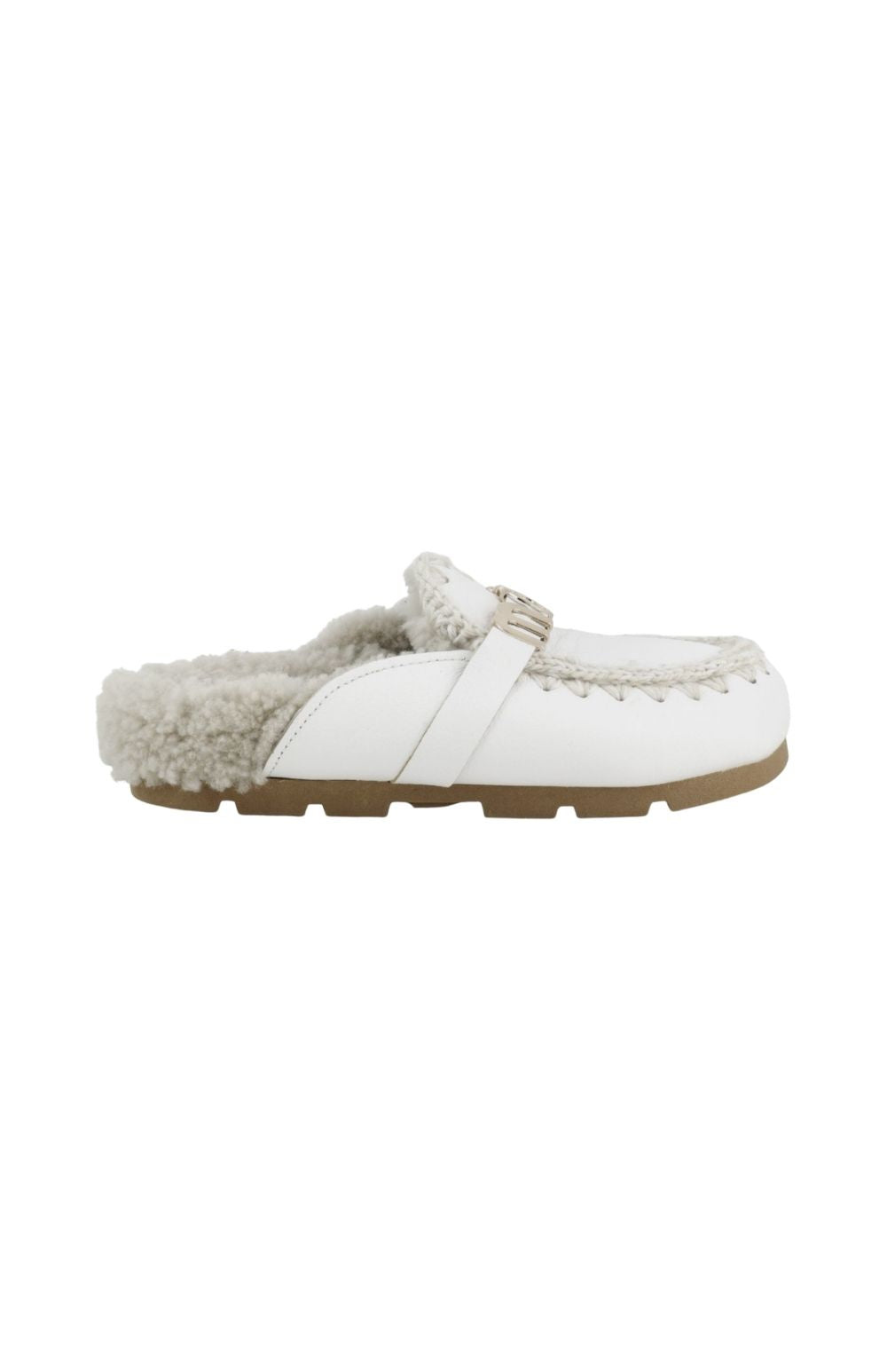 16 BIO SLIDE WHITE LEATHER - calzature - MOU