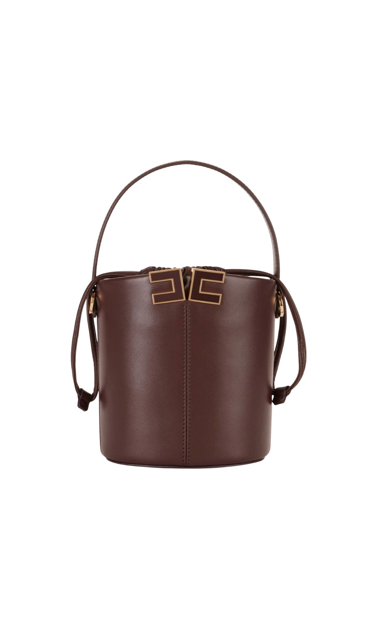 BORSA 92A SECCHIELLO DETTAGLIO LOGO CACAO - Accessori - ELISABETTA FRANCHI