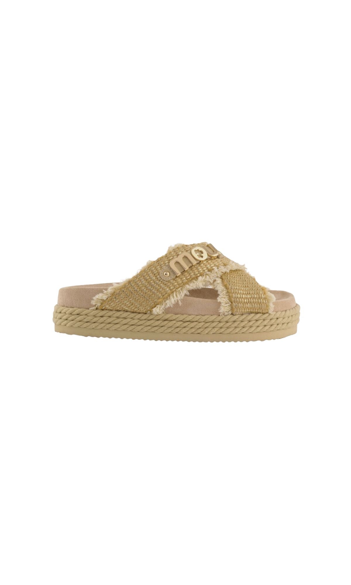 14 CRISS CROSS RAFFIA NATURAL METALLIC - calzature - MOU