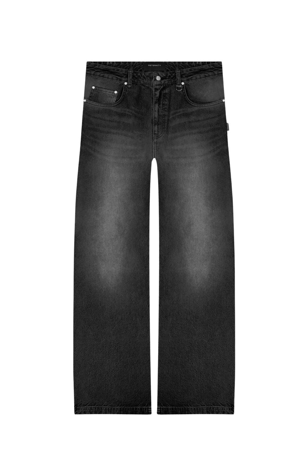 BAGGY DENIM WASHED BLACK ESSENTIAL - ABBIGLIAMENTO - RETERNITY