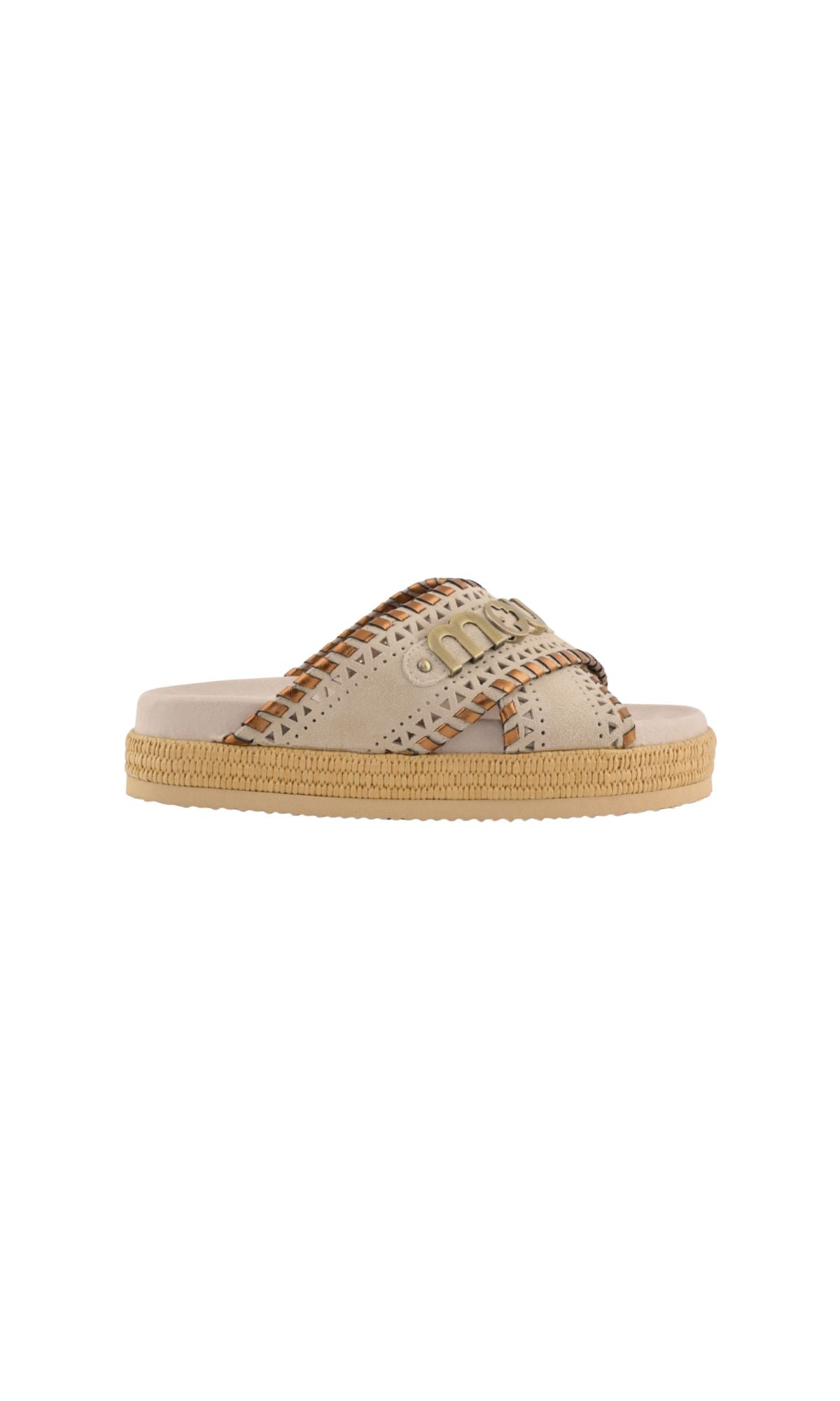 18 CRISS CROSS MET STITCH CHALK - calzature - MOU