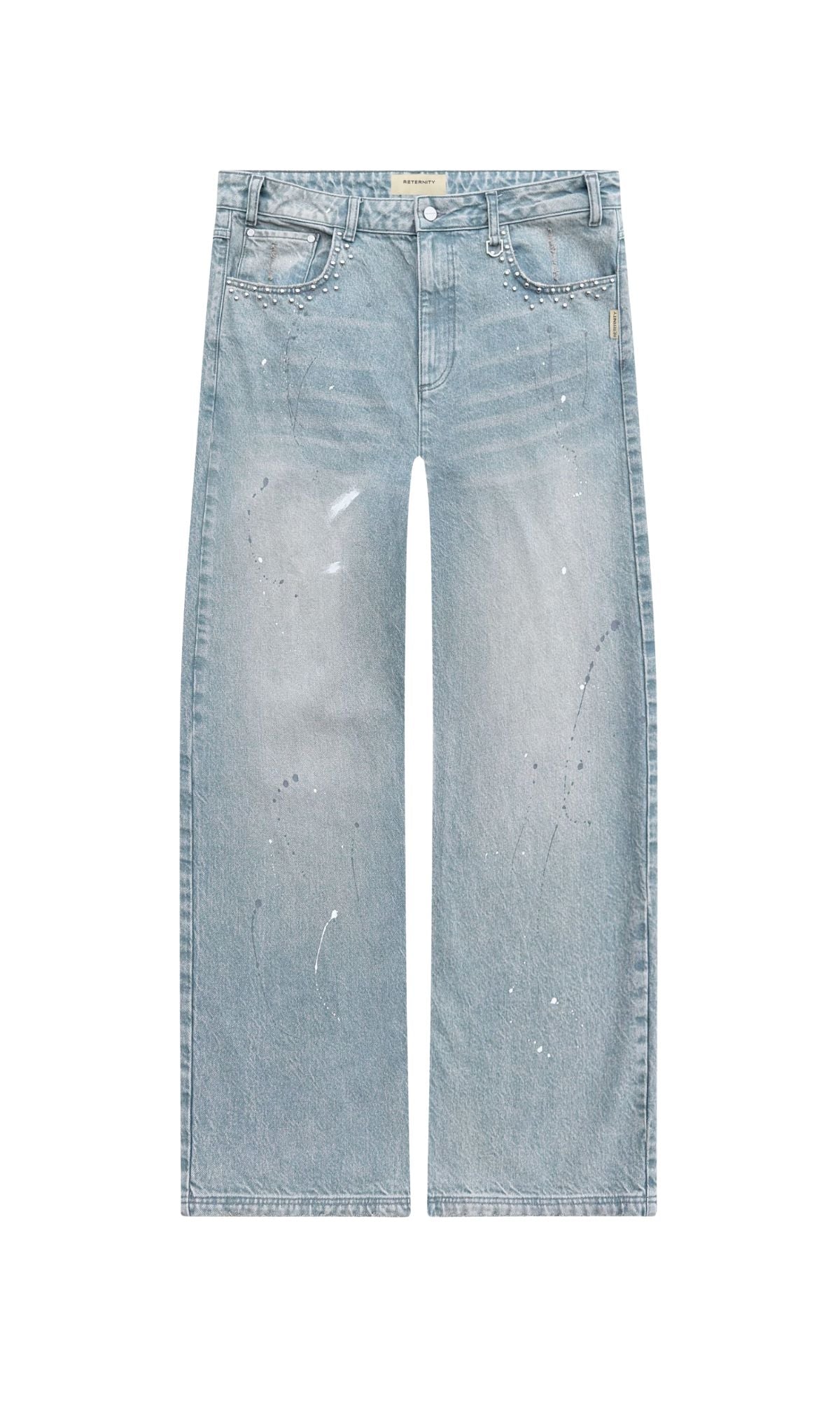 STUDDED DENIM LIGHT BLUE - ABBIGLIAMENTO - RETERNITY