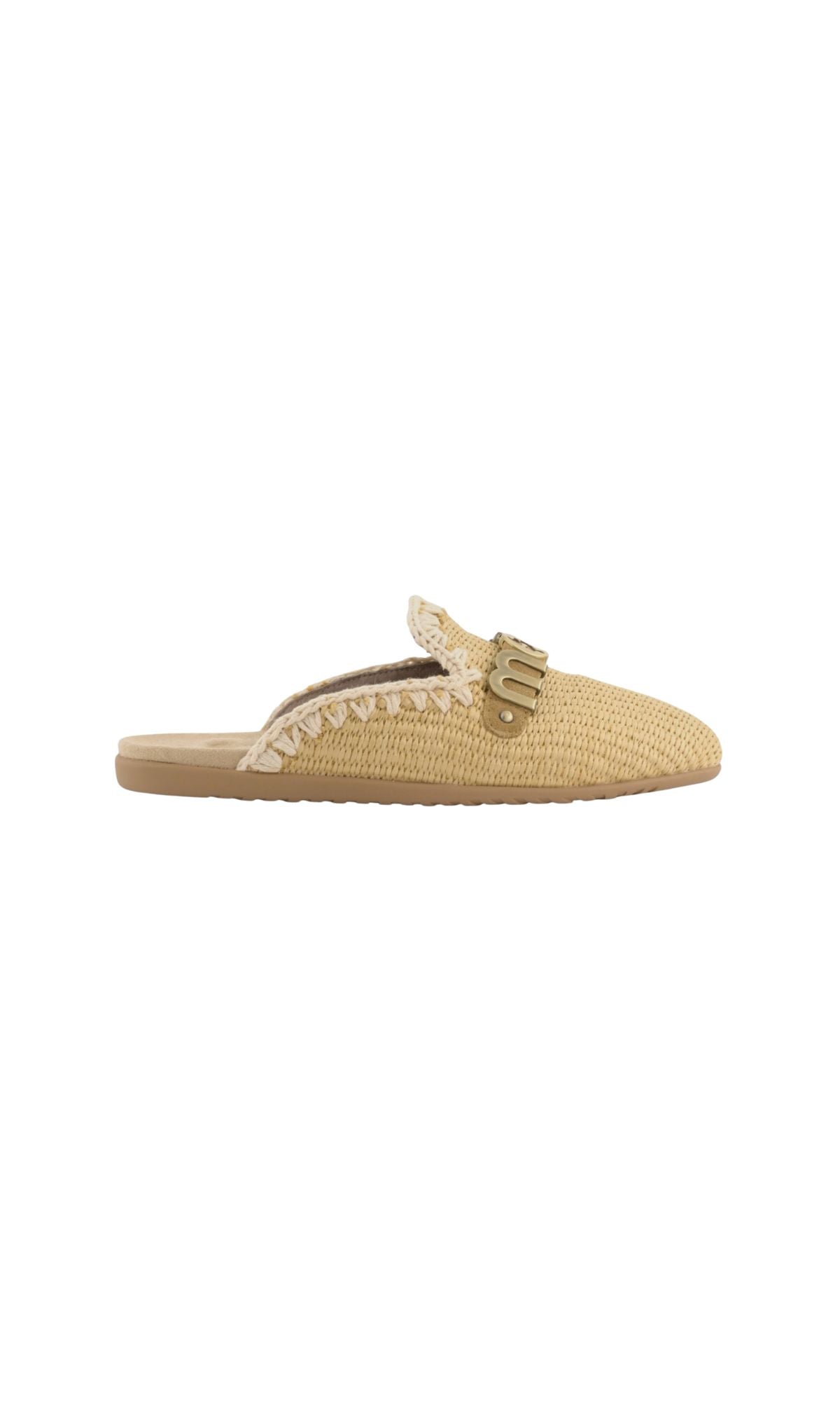 5 OPEN HEEL BALLERINA RAFFIA NATURAL - calzature - MOU