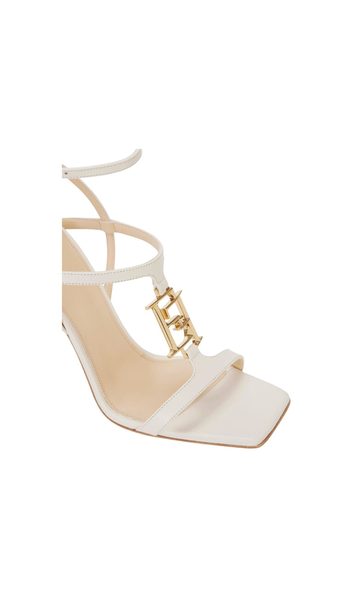 SANDALO 07B DETTAGLIO LOGO BURRO - calzature - ELISABETTA FRANCHI
