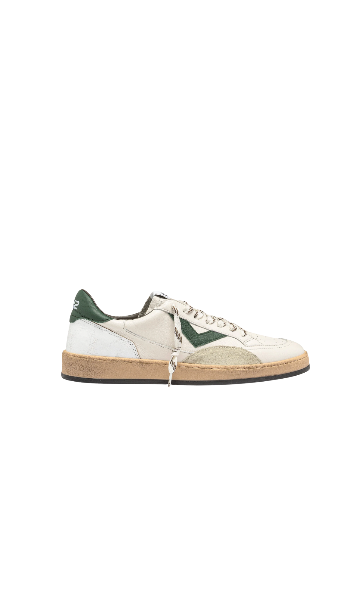 SNEAKER PLAYNEW IN PELLE BIANCA E VERDE