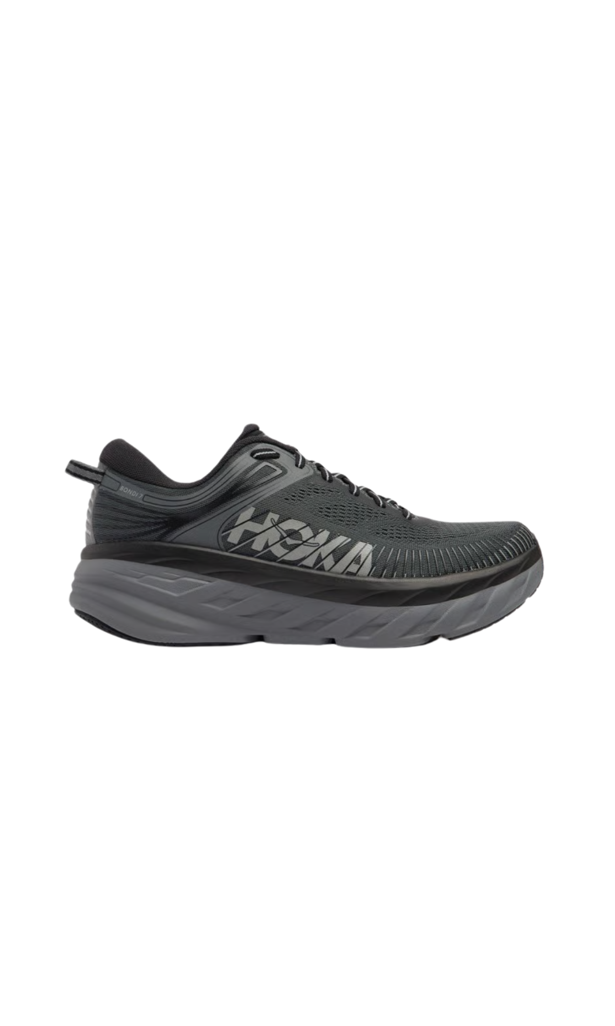 HOKA BONDI 7 BLACK/GREY