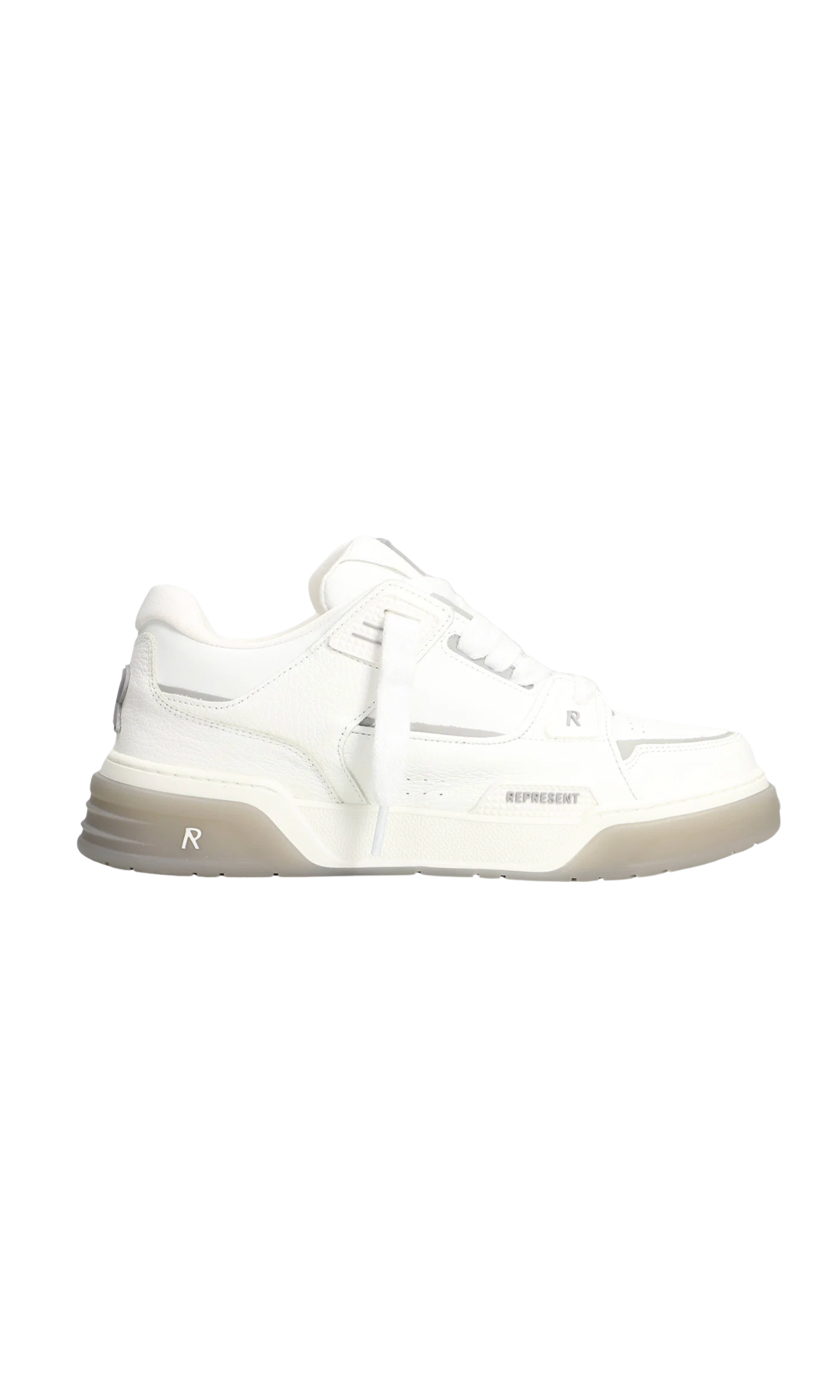 REPRESENT SNEAKERS STUDIO SNEAKER IN PELLE BIANCA 