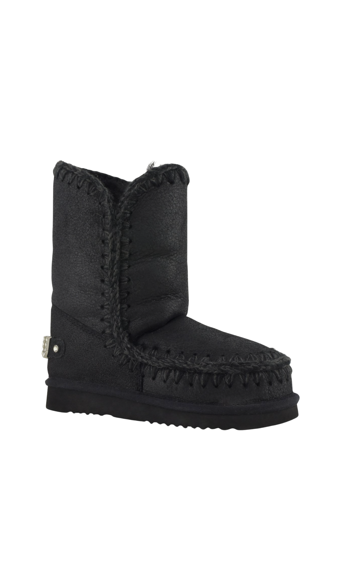 MOU ESKIMO 24 RHINESTONES LOGO CRACKED BLACK