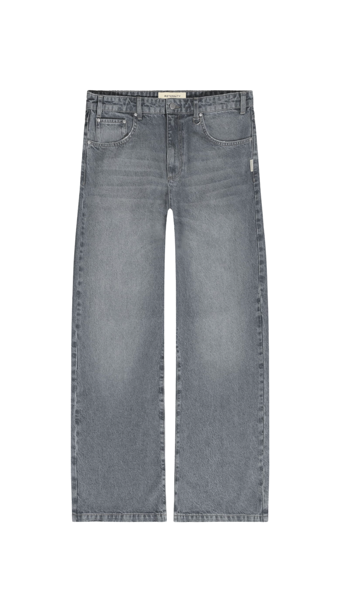 JEANS LARGHI ESSENZIALI - GRIGIO LAVATO ABBIGLIAMENTO - RETERNITY