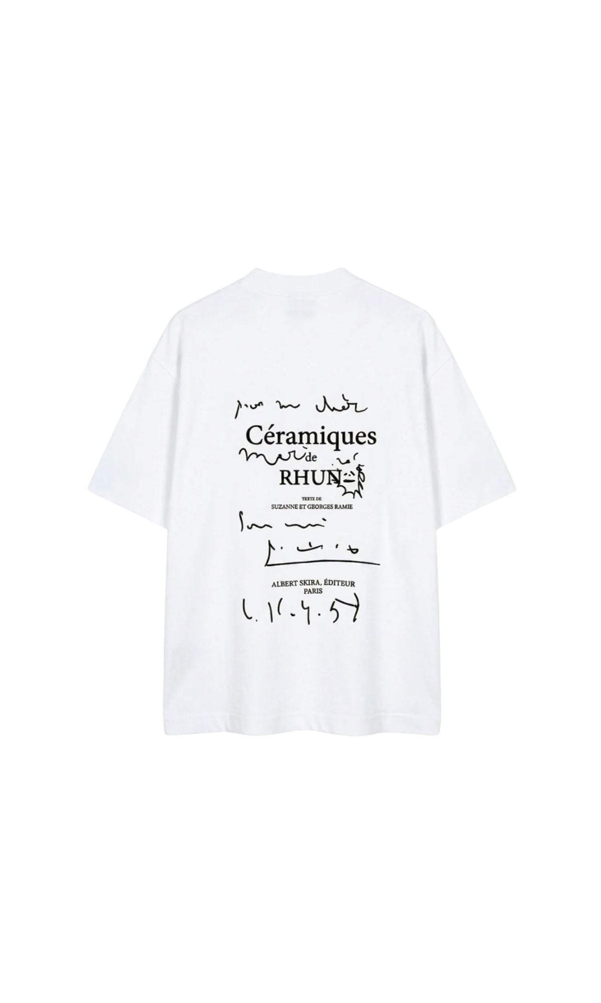 T-SHIRT CERAMIQUES DE RHUN BIANCA - ABBIGLIAMENTO - RHUN