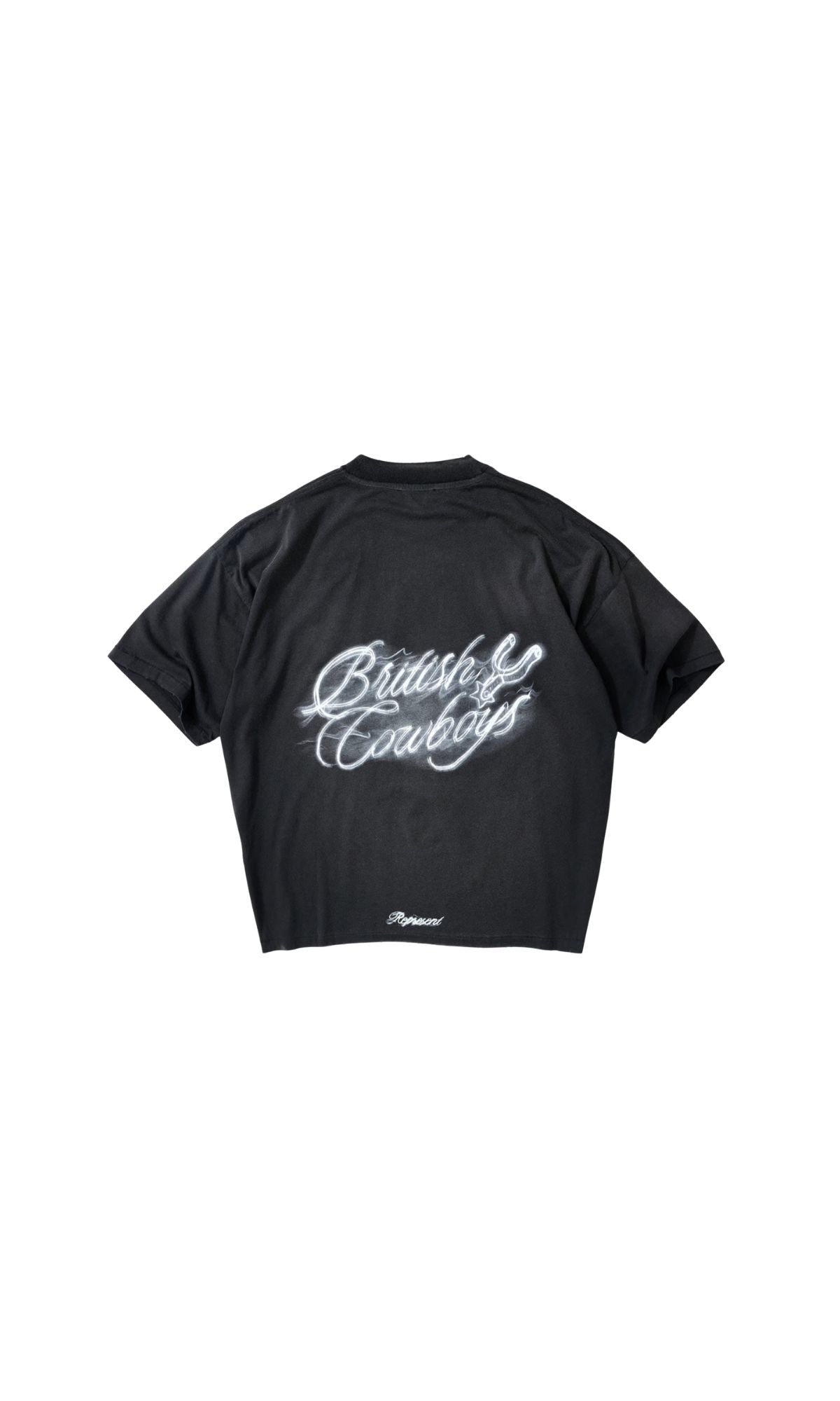T-SHIRT BRITISH COWBOYS STAINED BLACK - ABBIGLIAMENTO - REPRESENT