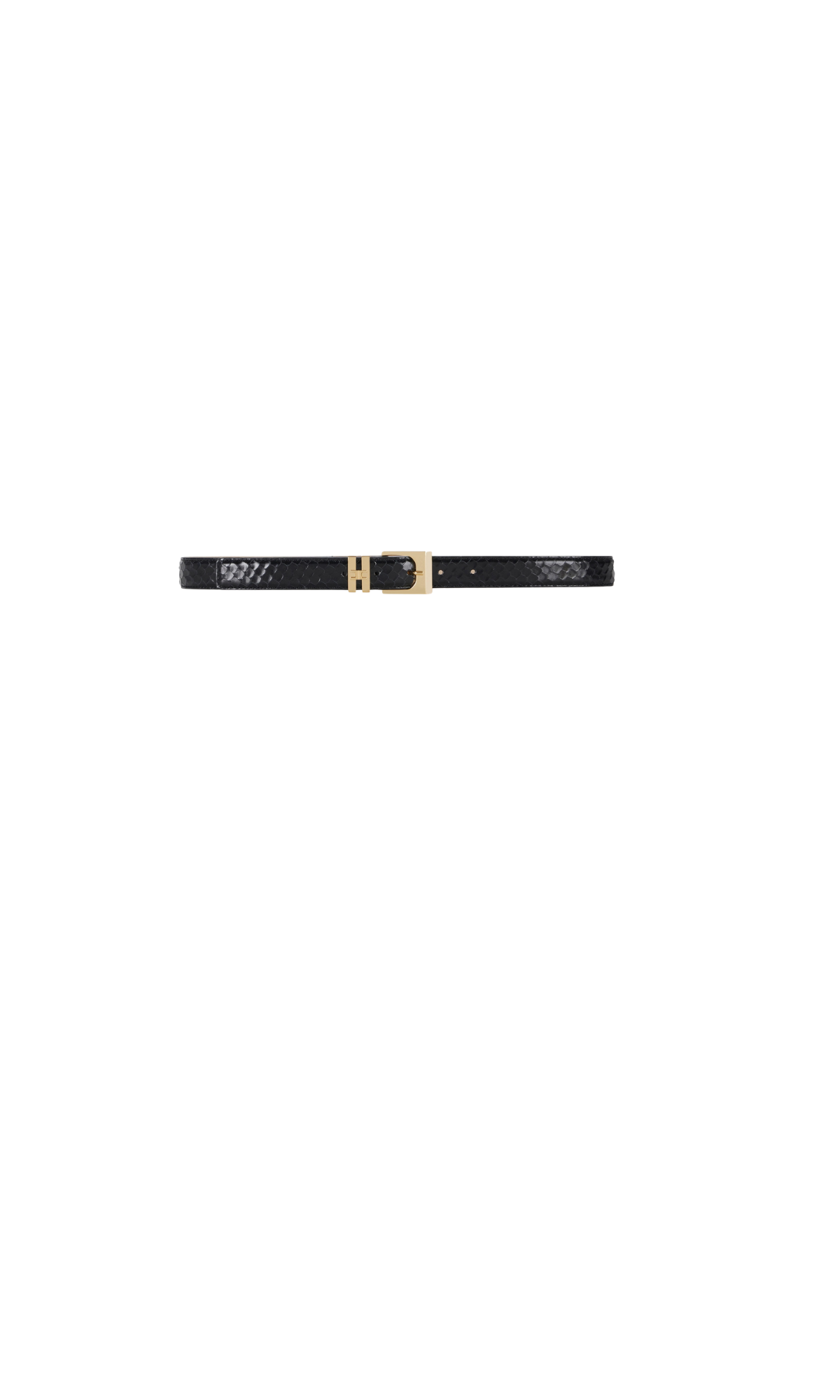 CINTURA IN PELLE NERA CT63S67E2