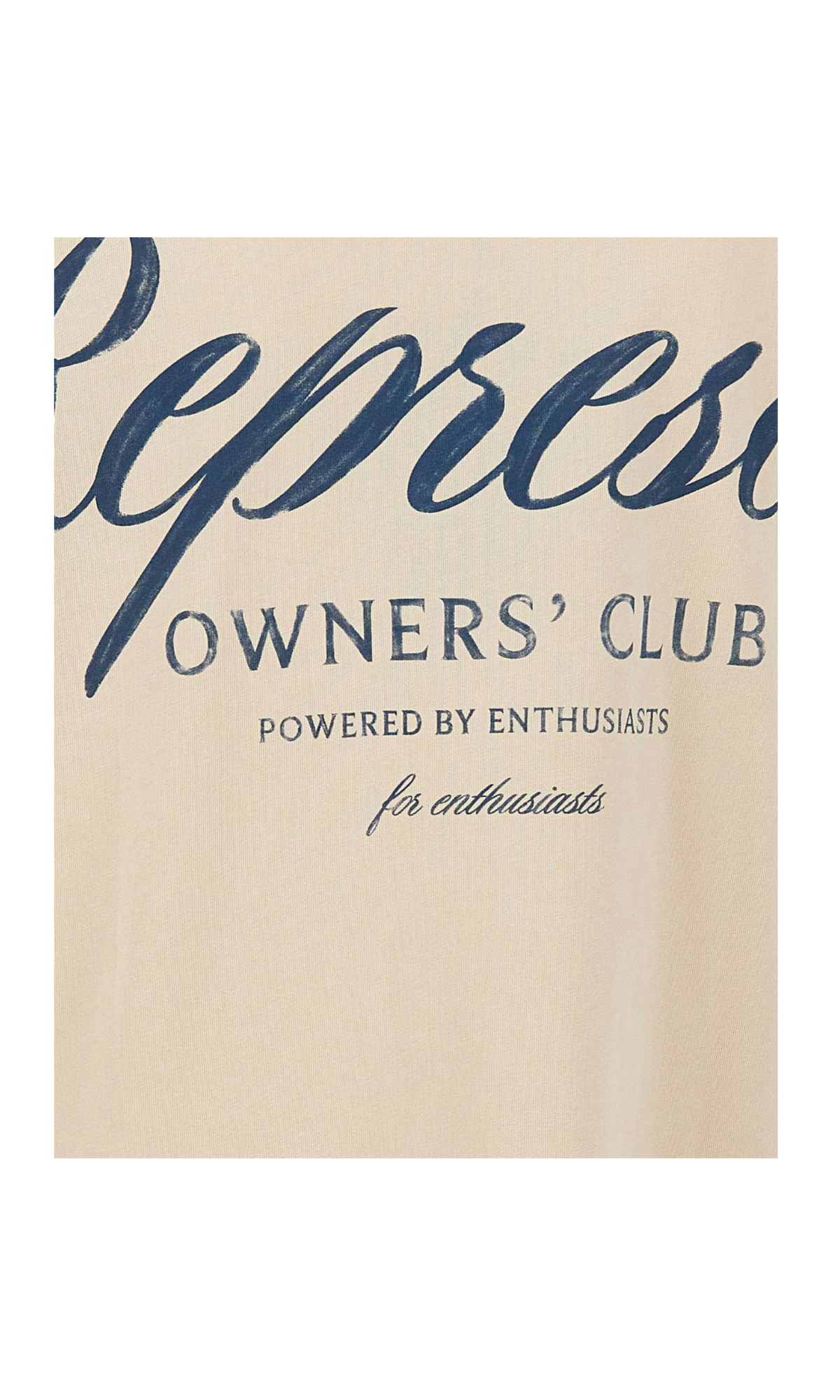T-SHIRT CLUB SCRIPT VINTAGE WHITE  - ABBIGLIAMENTO - REPRESENT