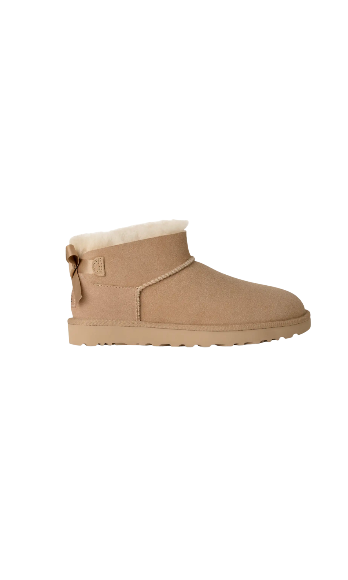 UGG ULTRA MINI BAILEY BOW BEIGE